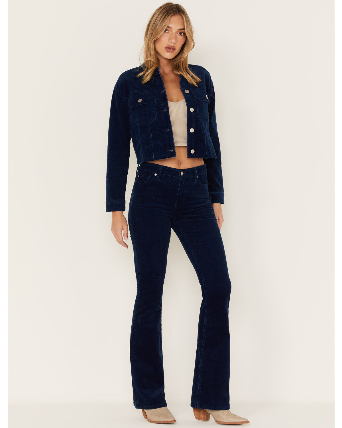 Women's Cleo + Wolf High Rise Corduroy Bootcut Jeans