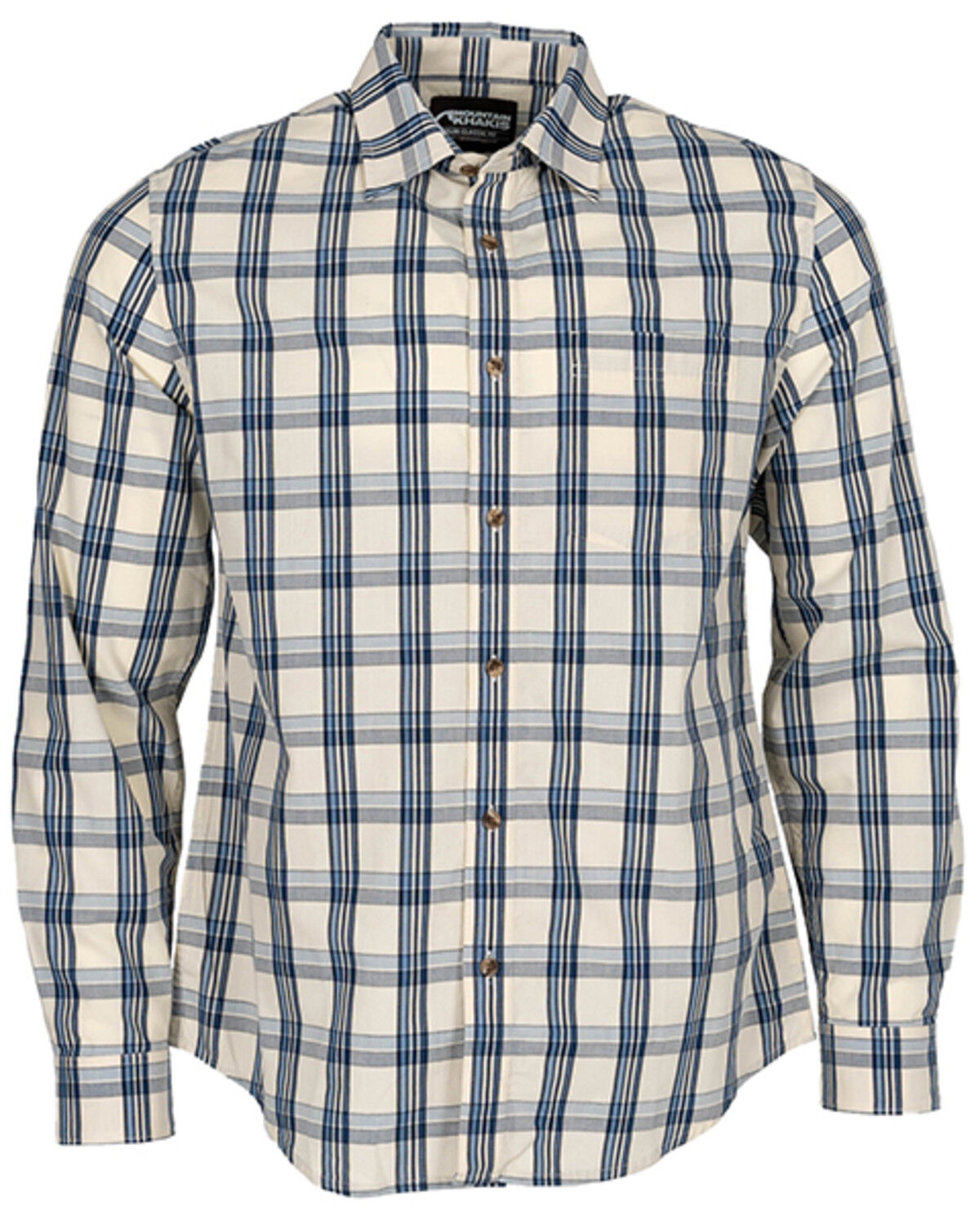 Men's Mountain Khakis Homestead Plaid Print Long Sleeve Button-Down Fl