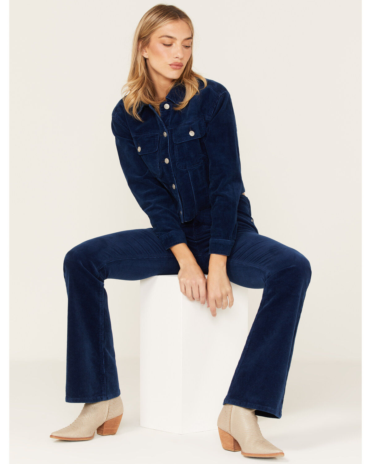 Women's Cleo + Wolf Cropped Corduroy Jacket