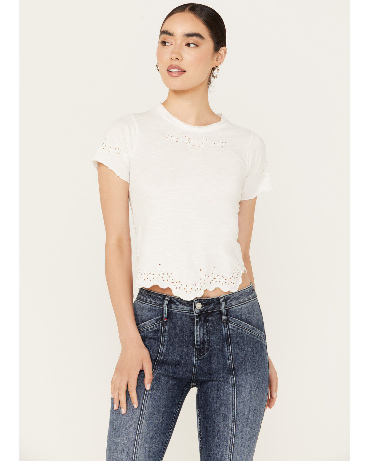 Women's Free People Call Me Baby Short Sleeve Tee