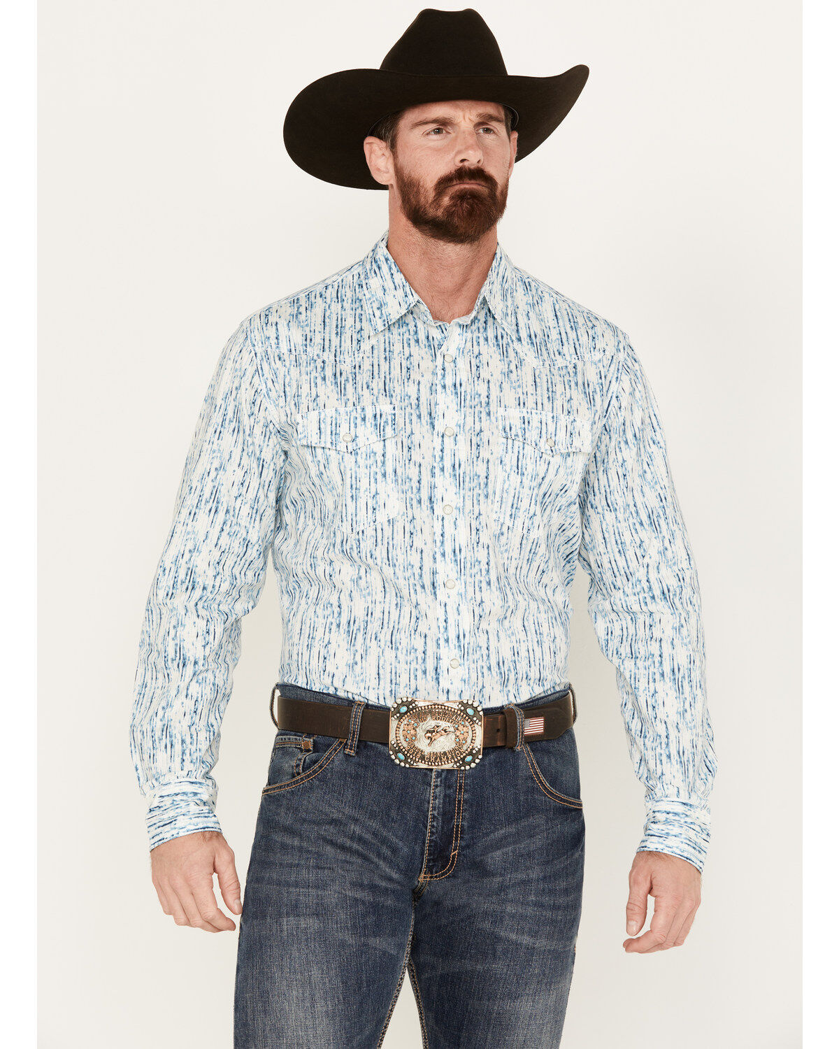 Men's Wrangler 20X Advanced Comfort Long Sleeve Western Snap Shirt