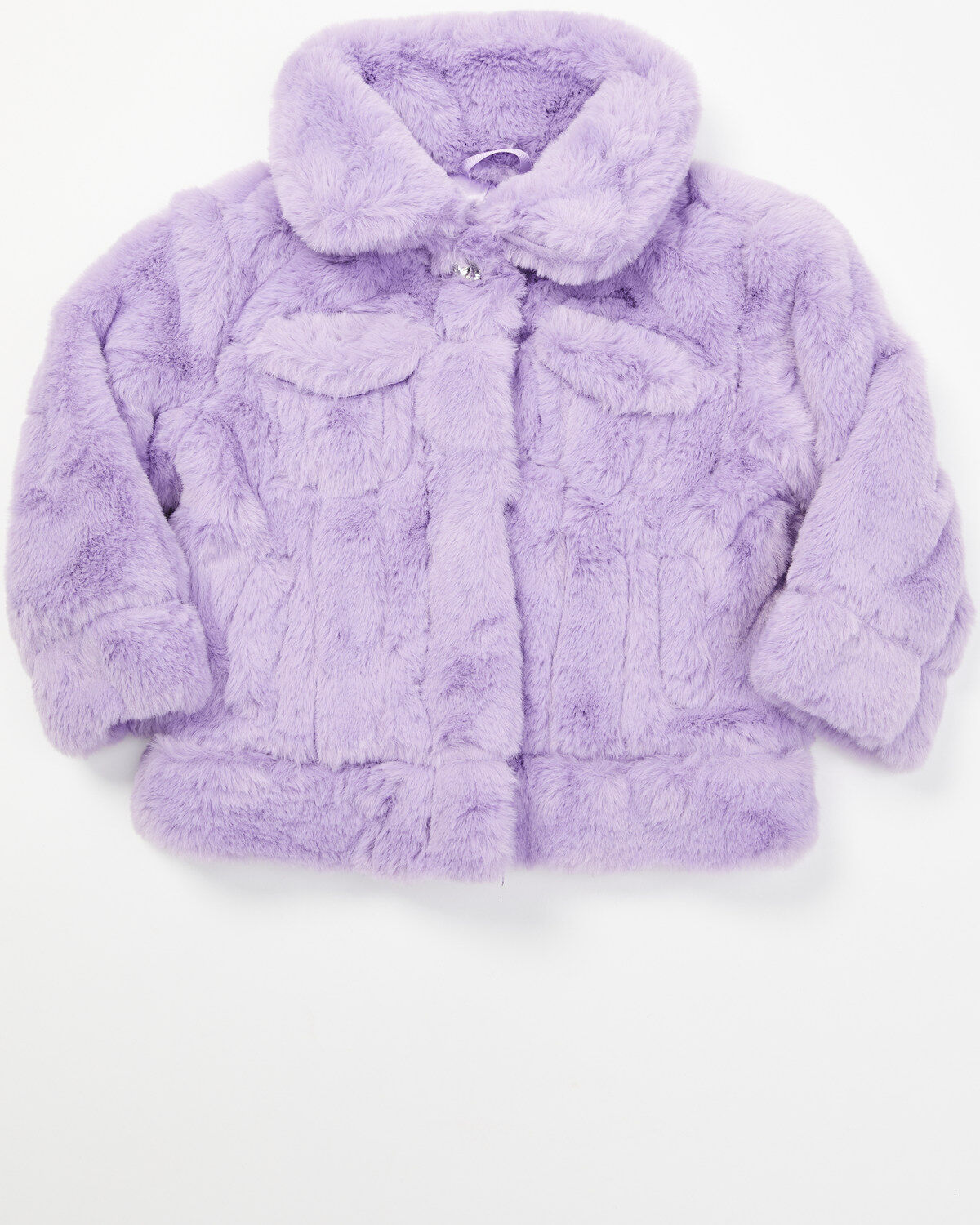 Girls' Urban Republic Infant Faux Fur Snap Jacket