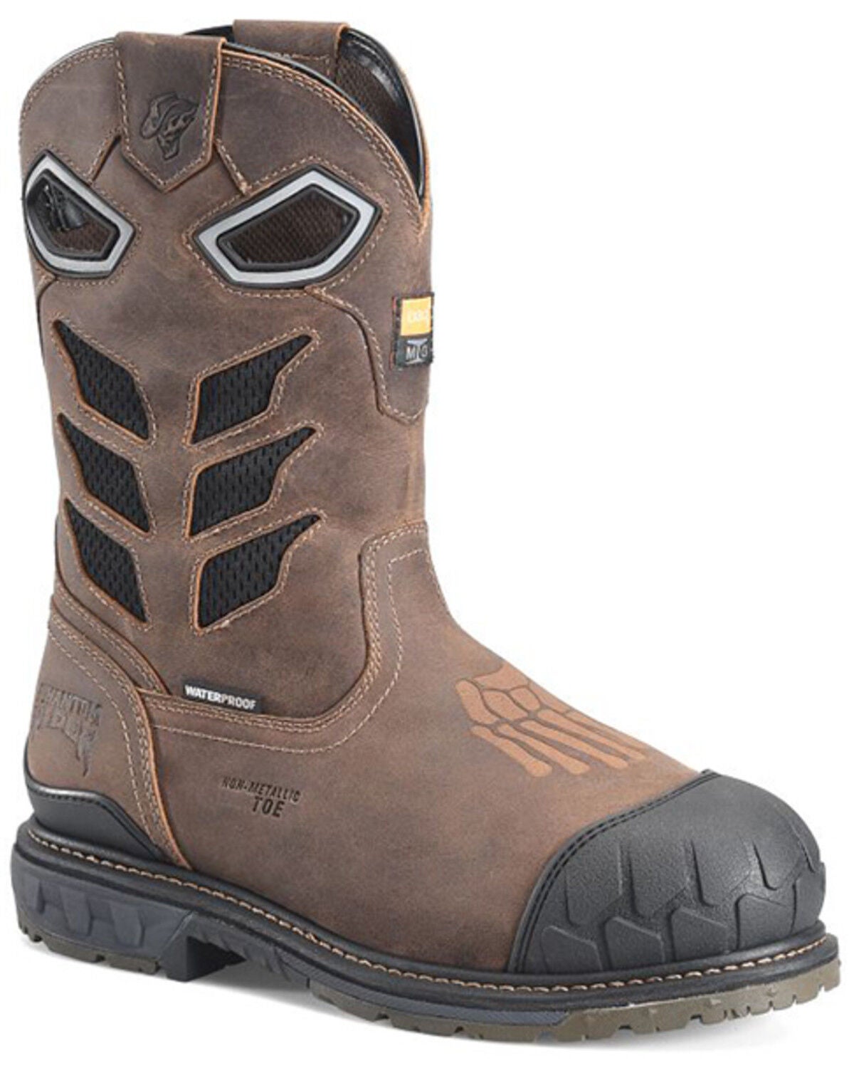 Men's Phantom Rider 11" Crater Waterproof Internal MetGuard Wellington