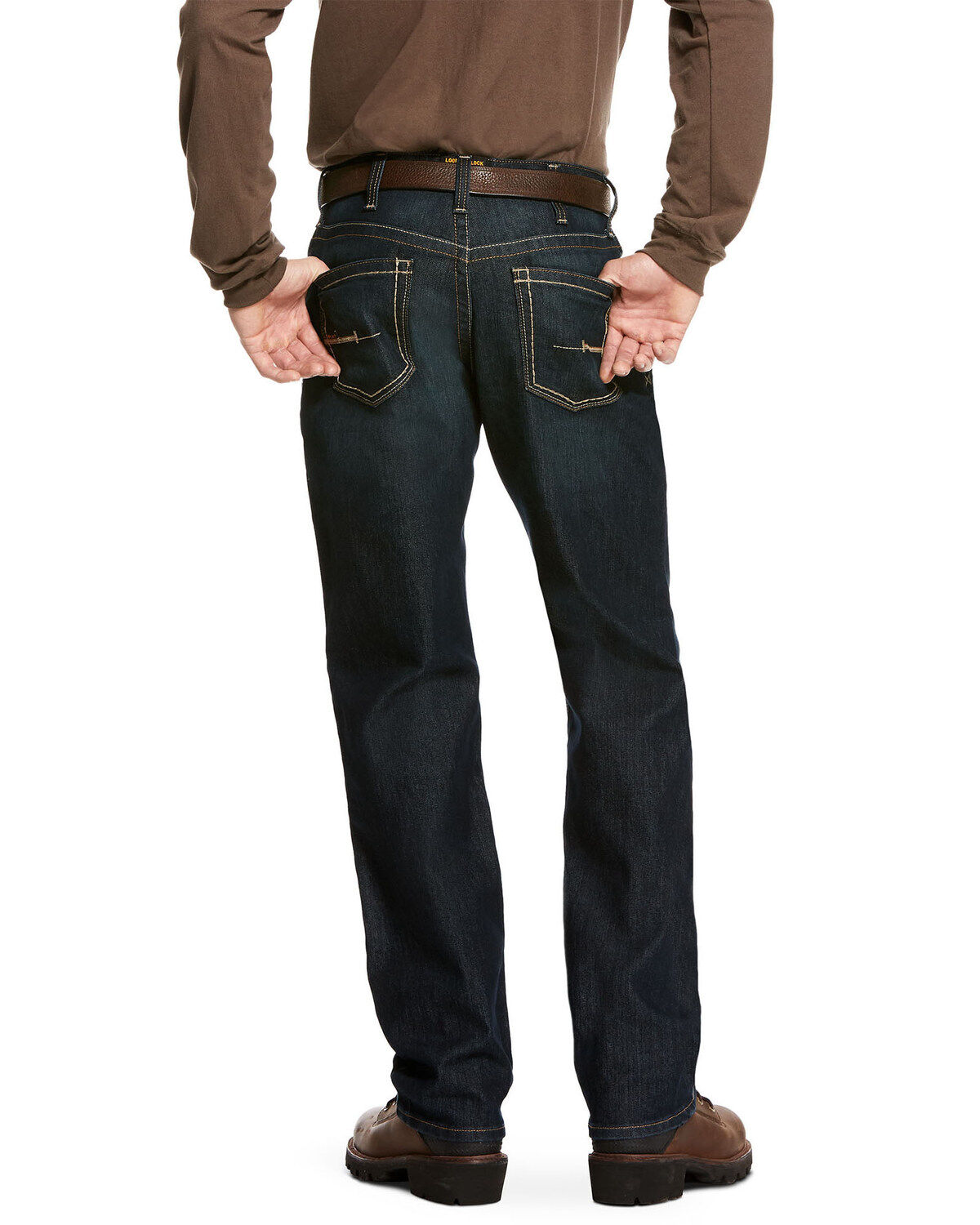 Men's Ariat Rebar M4 Cobalt Durastretch Edge Stackable Straight Work J