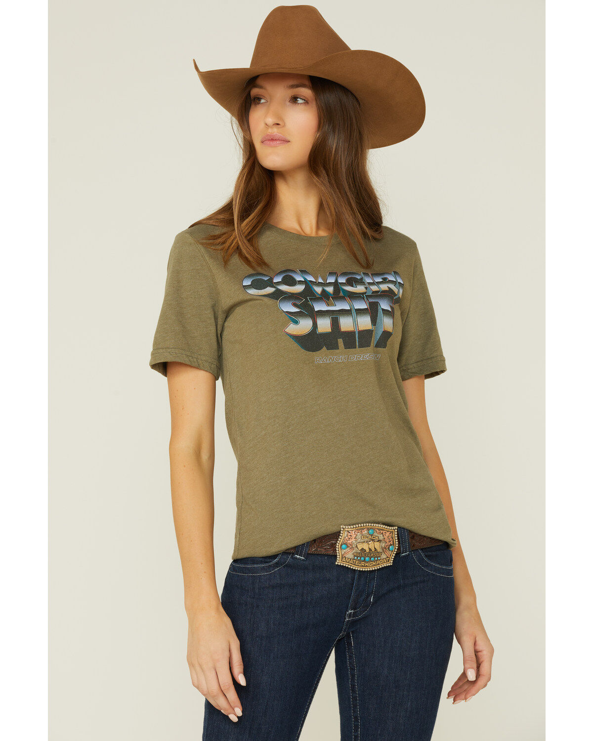 Women's Ranch Dress'n Cowgirl Graphic Tee