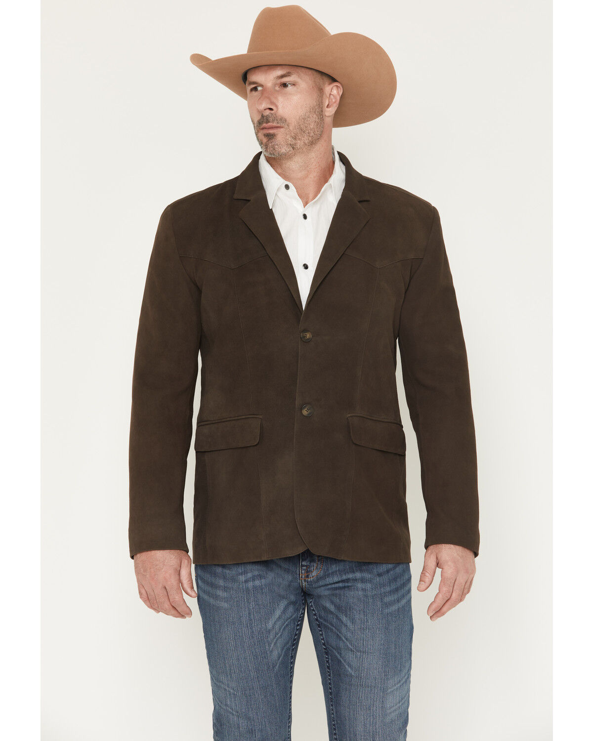 Men's Cody James Genuine Suede Leather Blazer