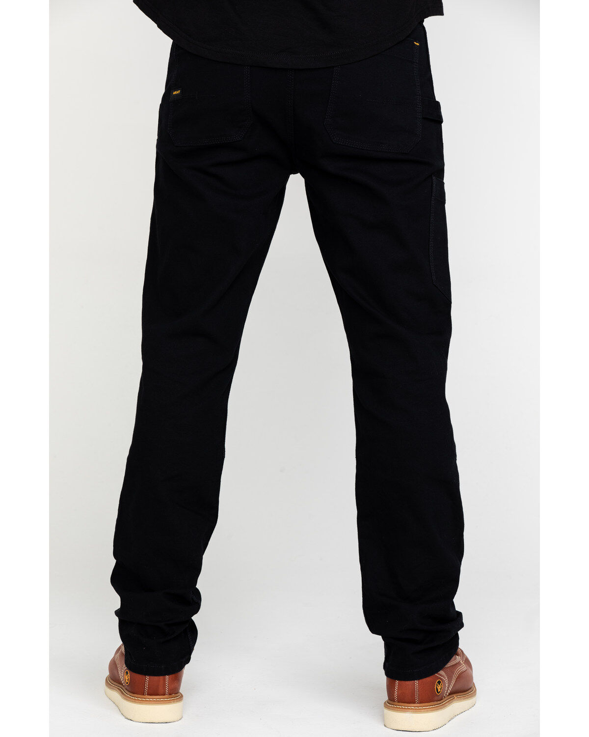 Men's Ariat Black Rebar M4 Made Tough Durastretch Double Front Straigh