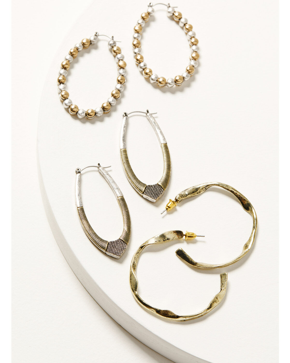Women's Shyanne Sierra Winter Hoop Earring Set - 3 Piece