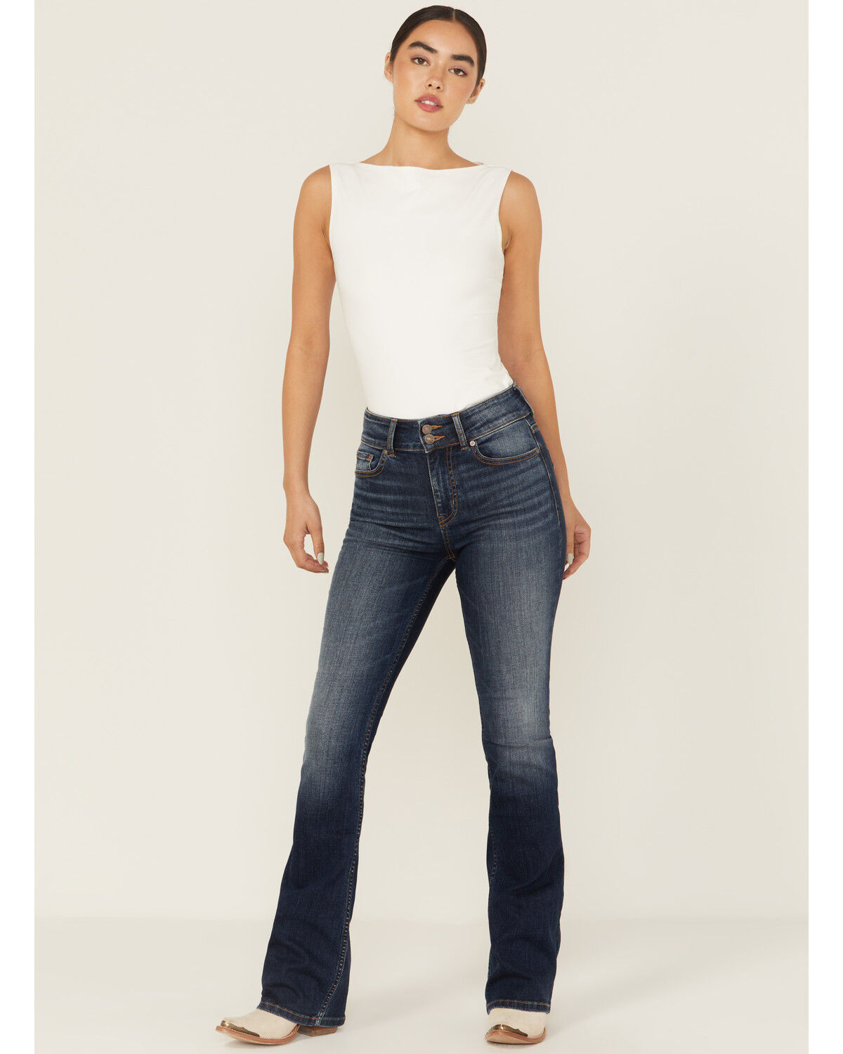 Women's Shyanne Celeste High Rise Bootcut Stretch Denim Jeans