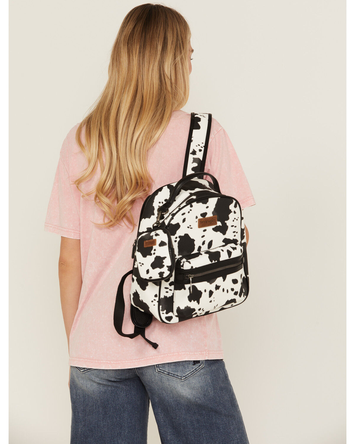 Women's Wrangler Cow Print Backpack