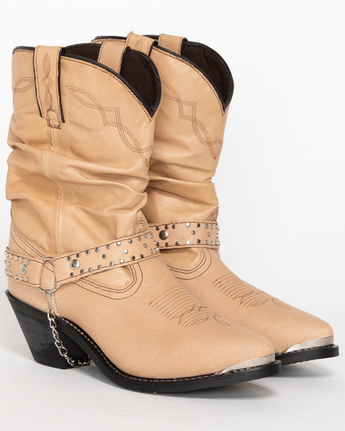 Women's Shyanne Tanya Slouch Harness Fashion Boots - Round Toe