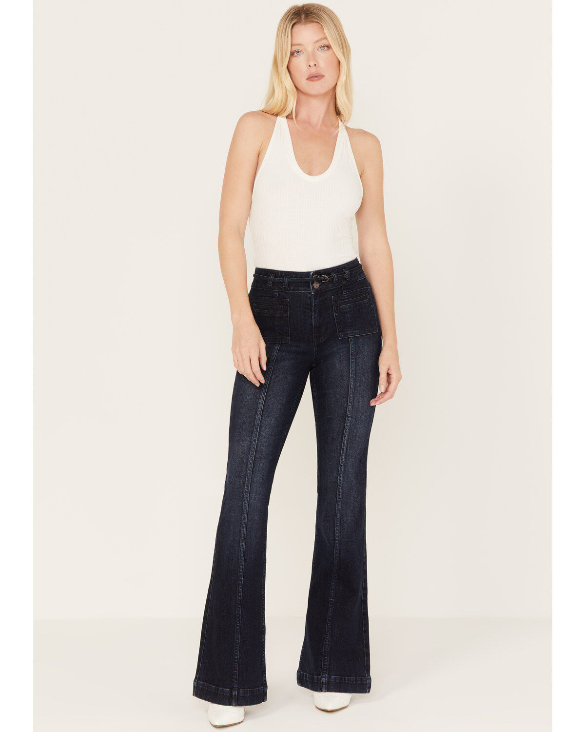 Women's Shyanne Dark Wash Trouser Jeans