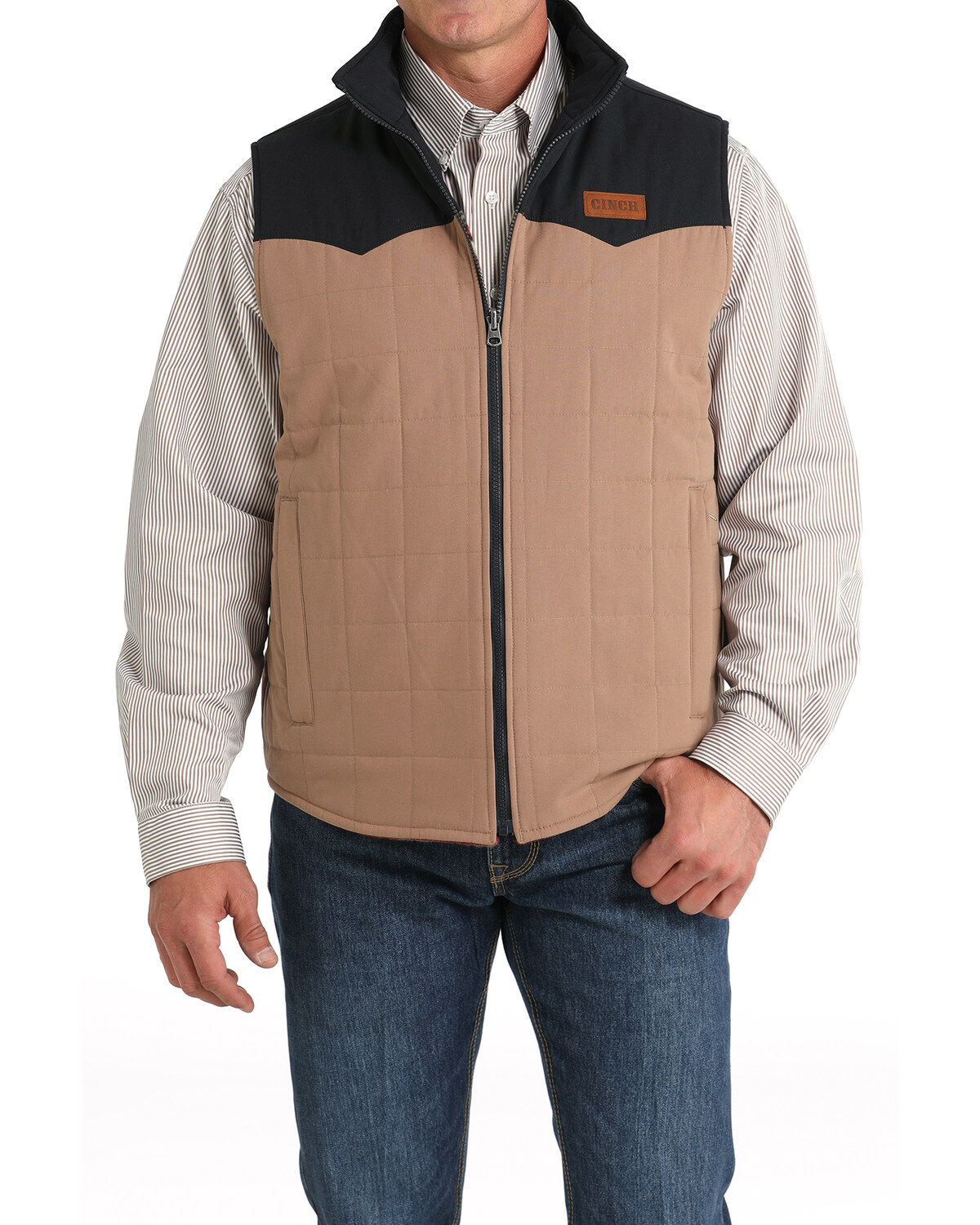 Men's Cinch Reversible Southwestern Print Quilted Vest - Big