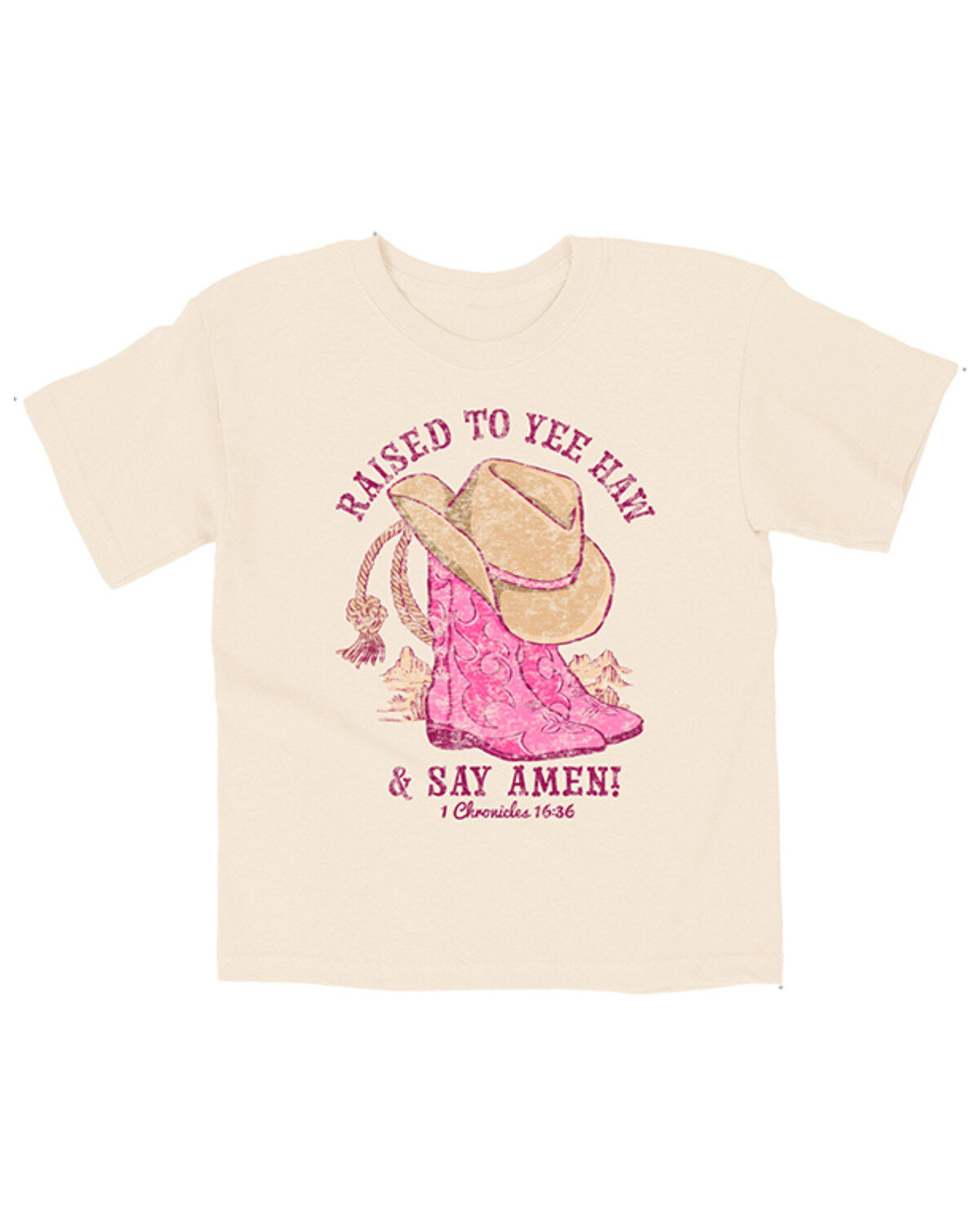 Girls' Kerusso Raised To Yee Haw Short Sleeve Graphic Tee