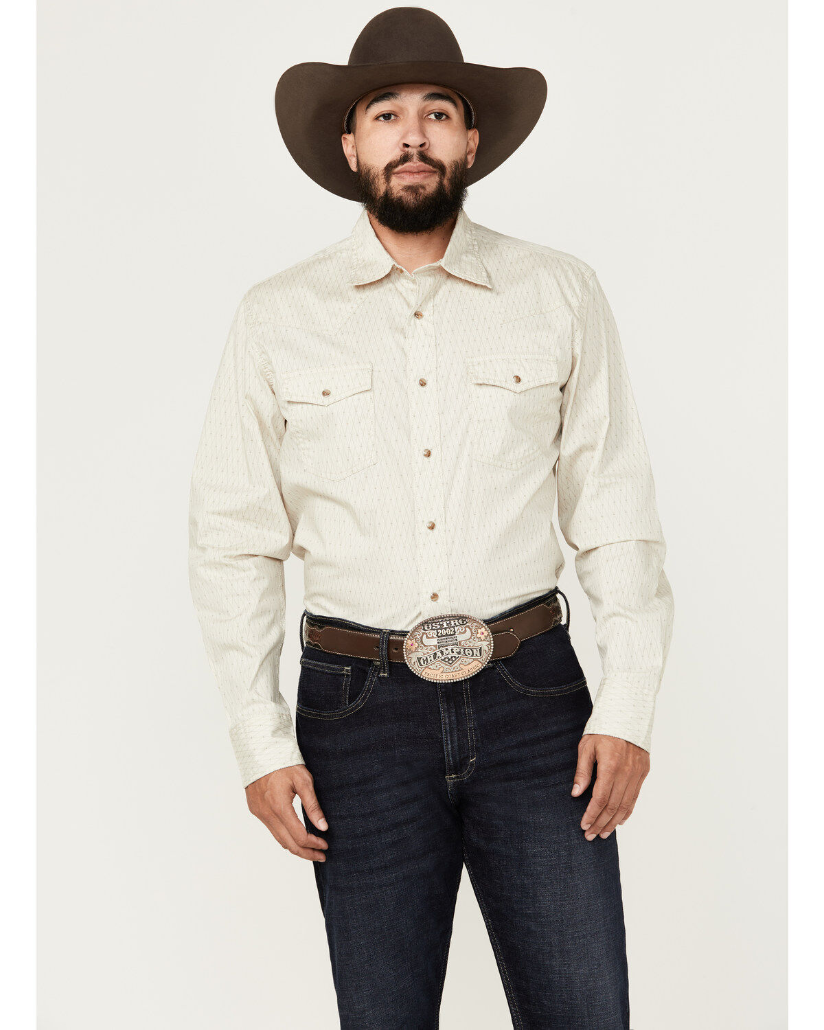 Men's Wrangler 20X Advanced Comfort Print Long Sleeve Snap Western Shi