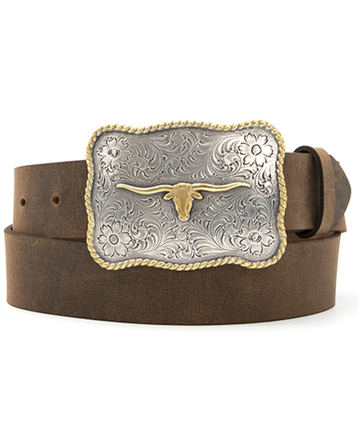 Men's Cody James Scalloped Longhorn Western Belt