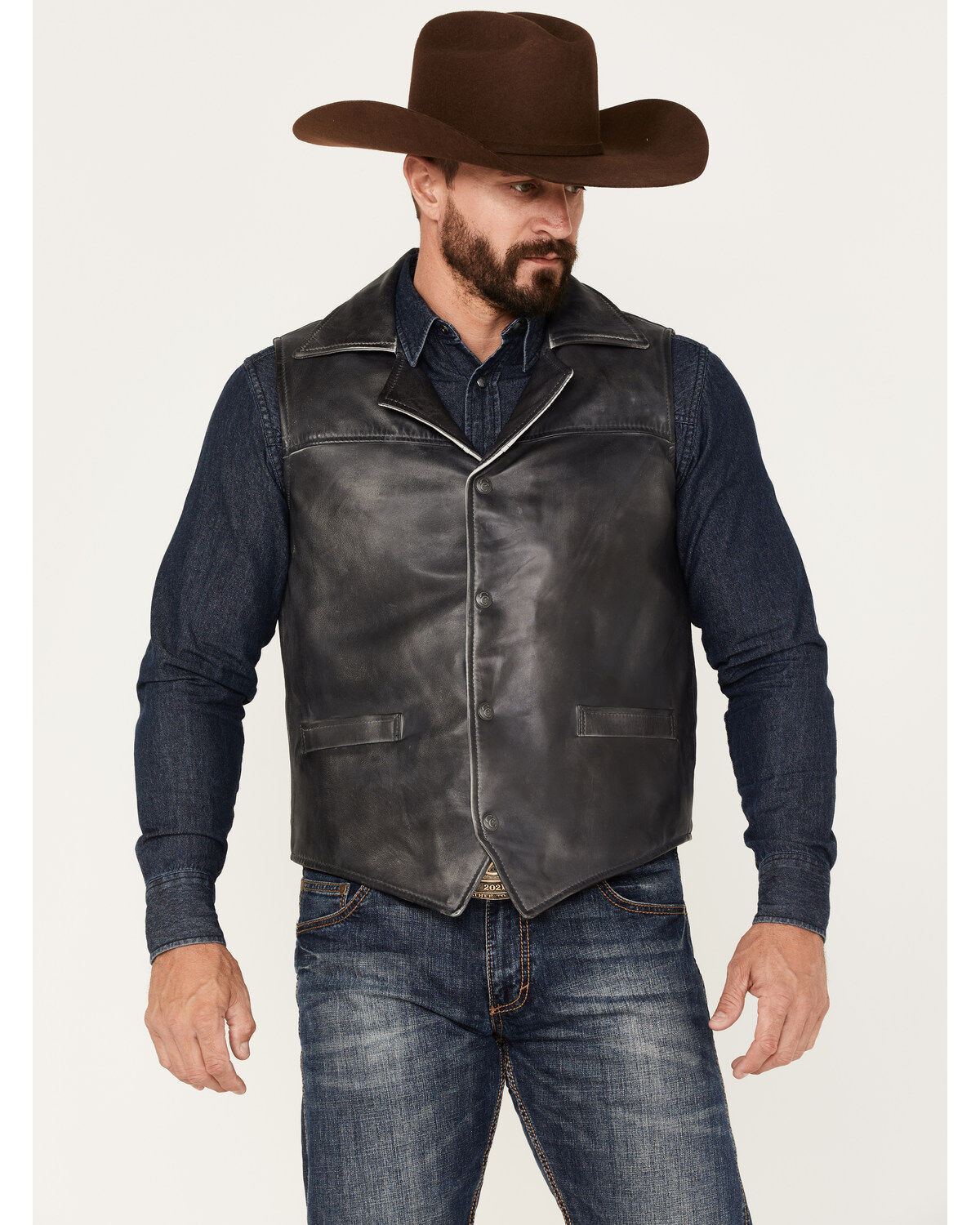 Men's Cripple Creek Snap-Front Moto Vest