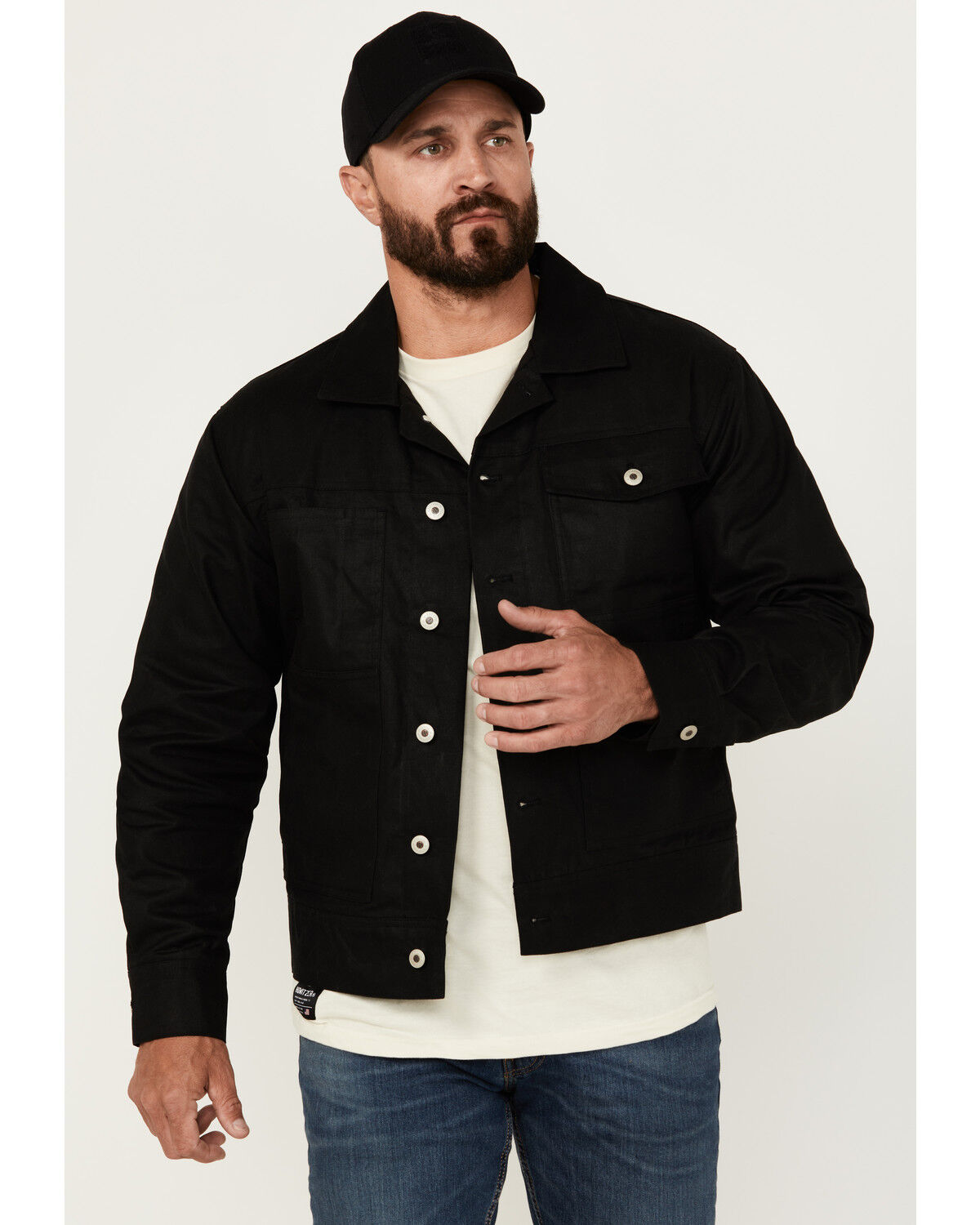Men's Resistol Blackwater Solid Waxed Canvas Button-Down Jacket