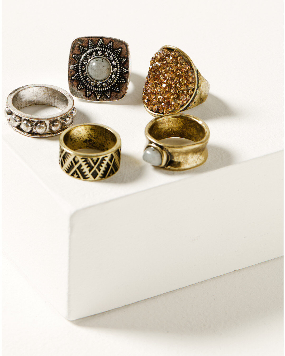 Women's Shyanne Sierra Winter Clustered Stone Ring Set - 5 Piece