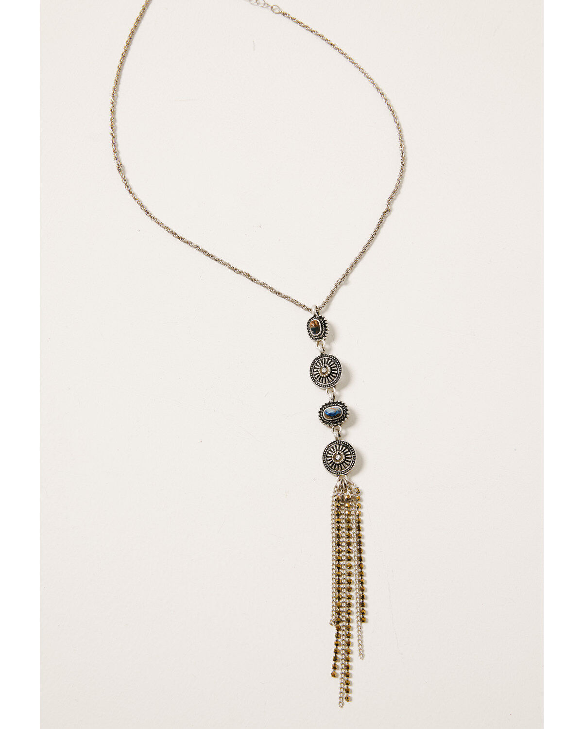 Women's Shyanne Claire Linear Multi Concho Fringe Necklace