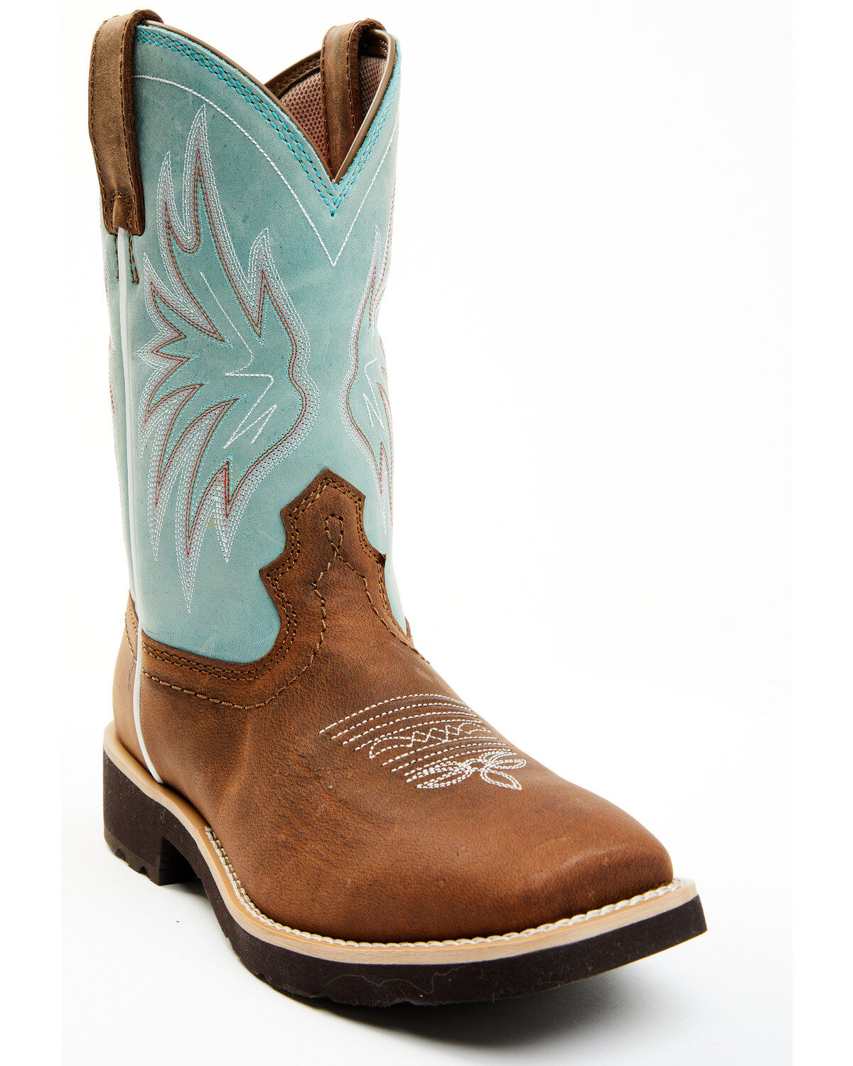 Women's RANK 45 Contrast Shaft Performance Leather Western Boots - Br