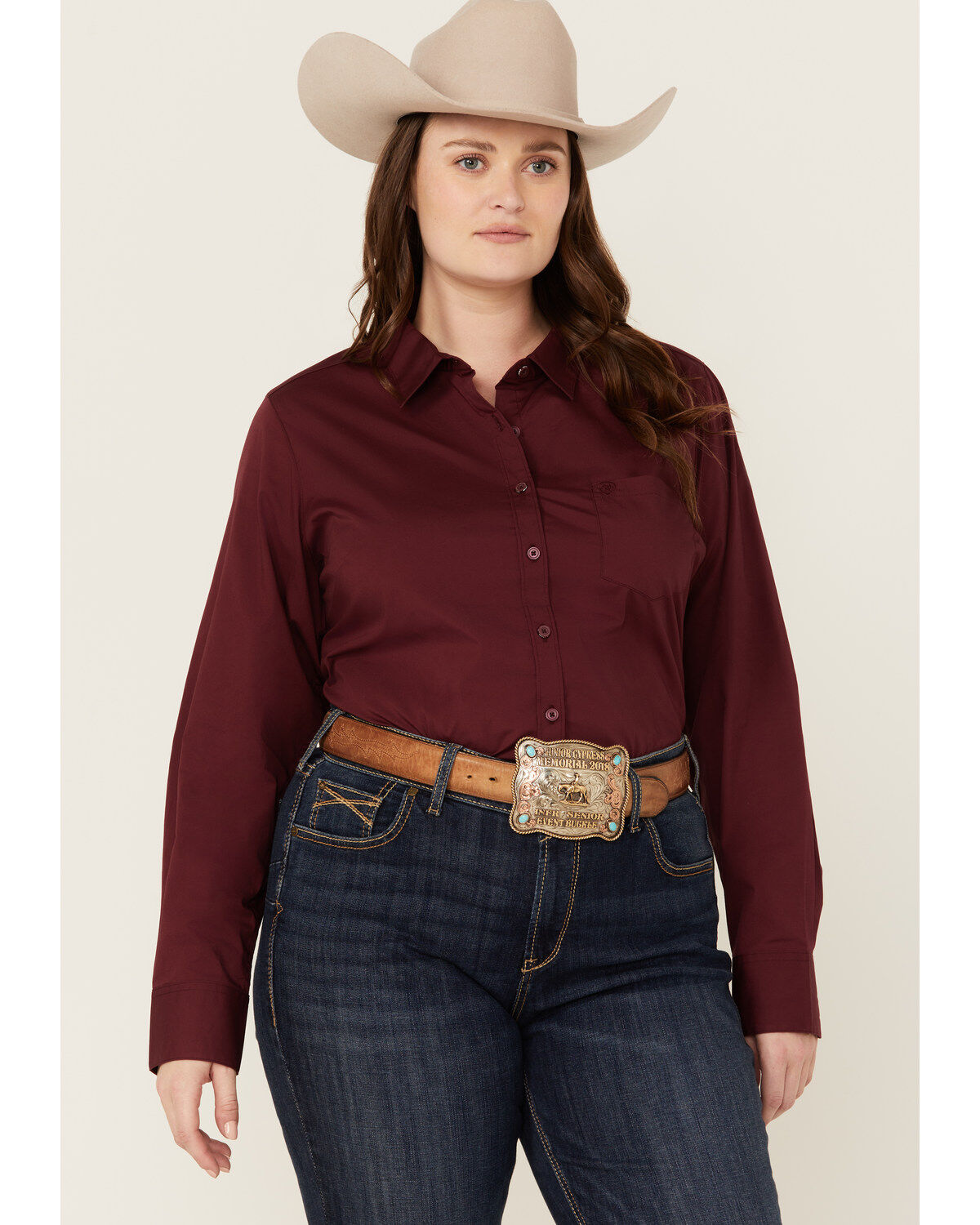 Women's Ariat R.E.A.L Kirby Long Sleeve Button-Down Stretch Western Sh