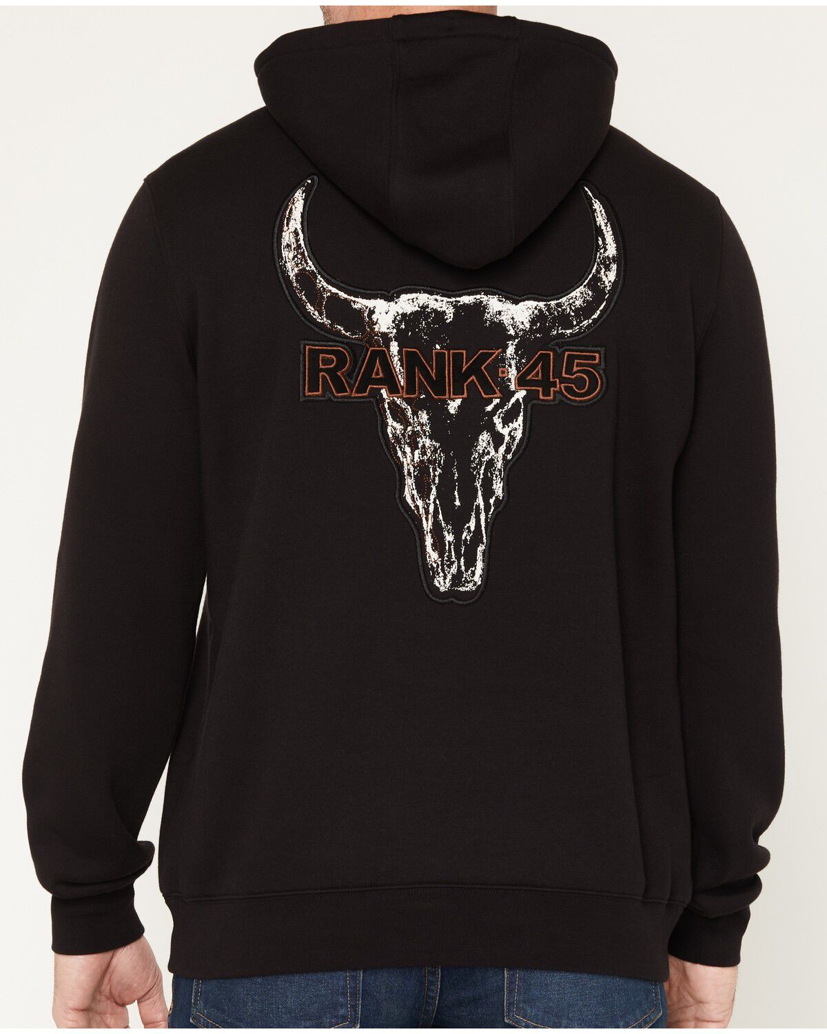 Boys' RANK 45 Desert Steer Logo Hooded Sweatshirt