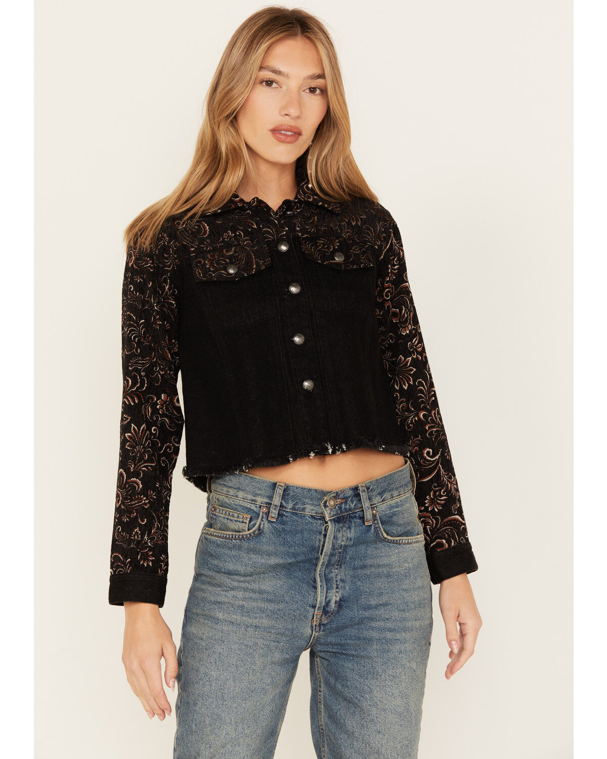 Women's Shyanne Brocade Trucker Jacket