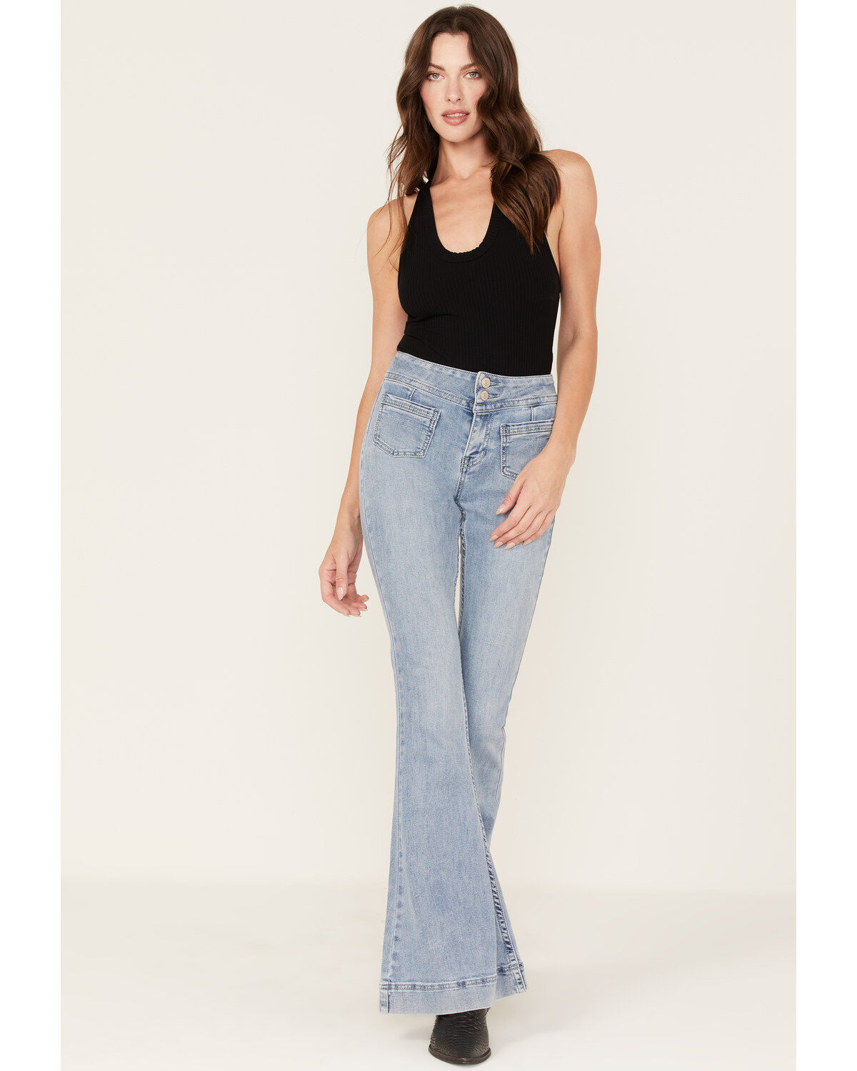Women's Shyanne Light Wash High Rise Flare Jeans