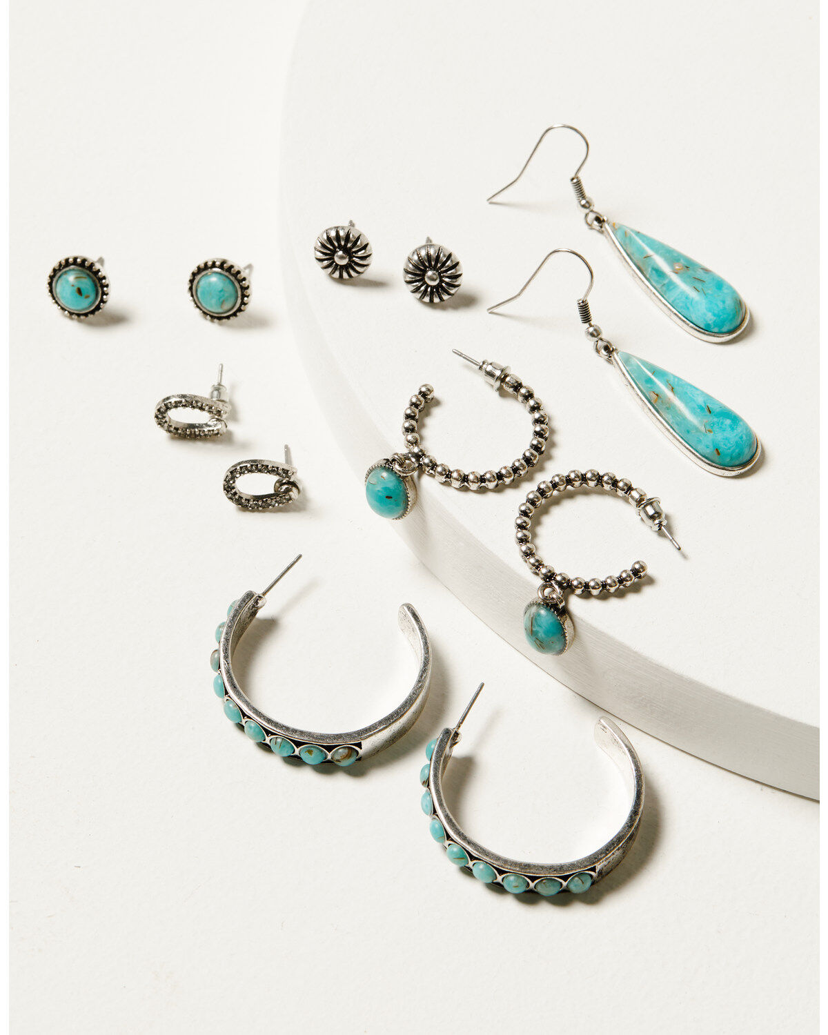 Women's Shyanne Ridge Canyon Turquoise Hoop Set - 6 Piece
