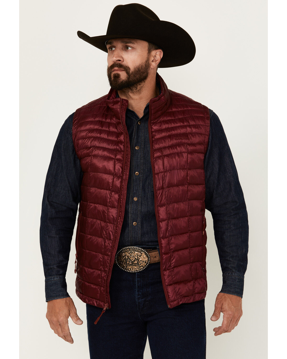 Men's Resistol Puffer Zip Vest