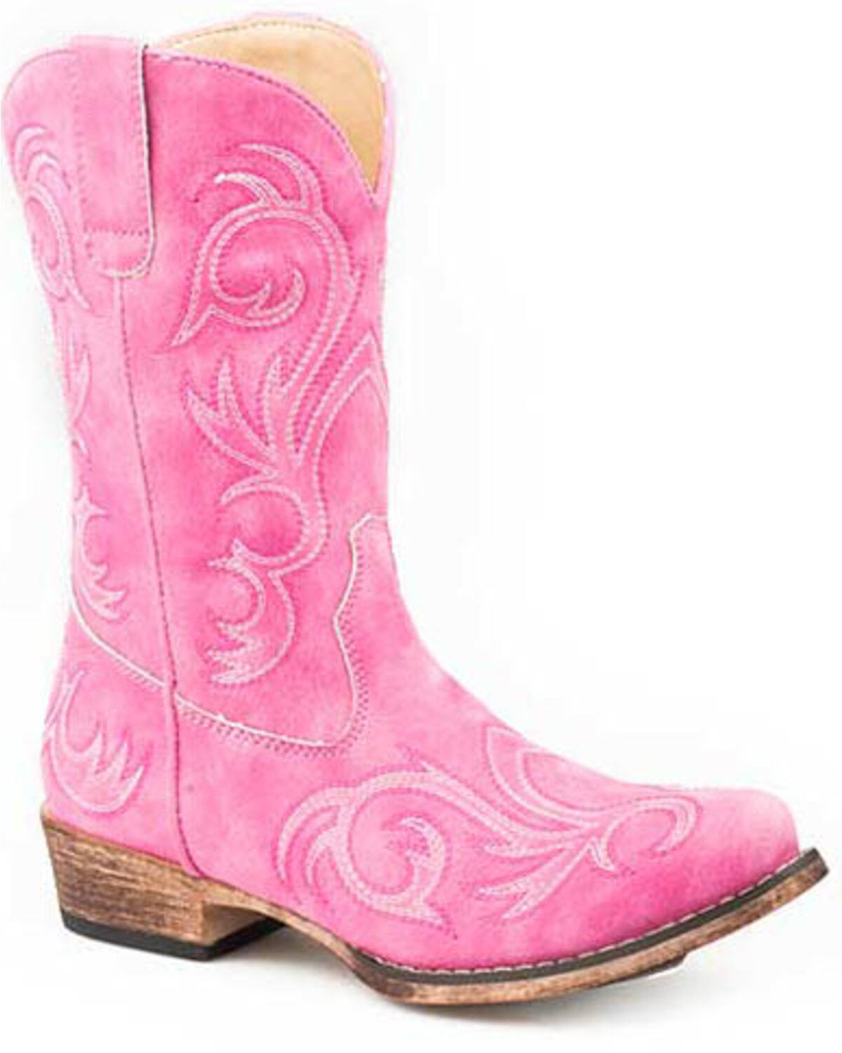 Girls' Roper All Over Embroidery Western Boots - Square Toe