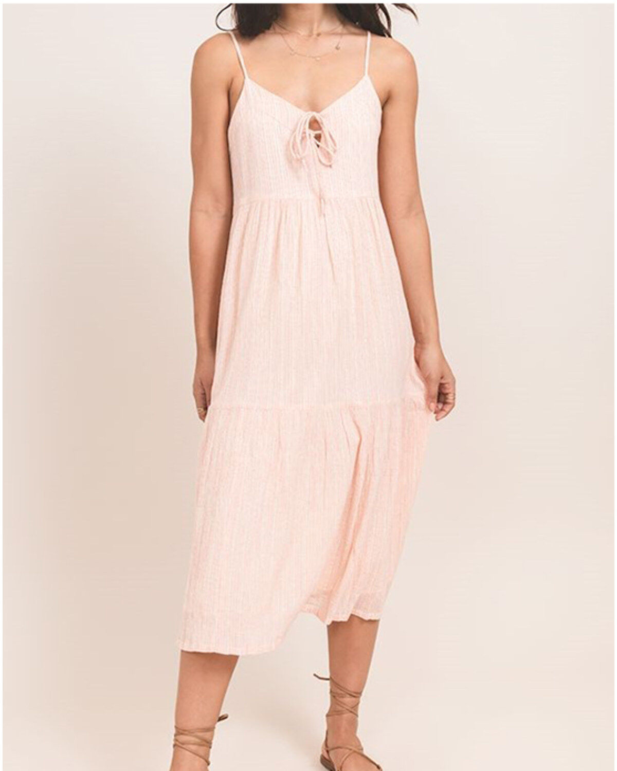 Women's Others Follow Peach Carmel Midi Dress