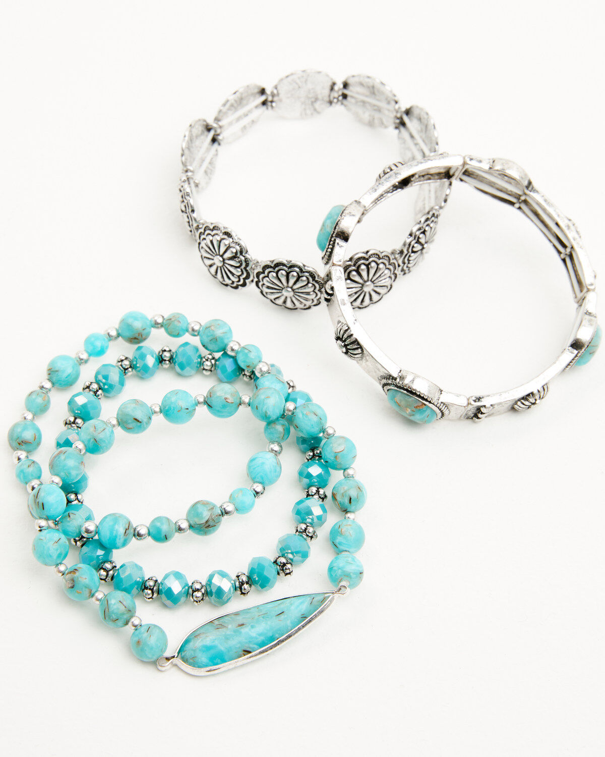 Women's Shyanne Ridge Canyon Turquoise Concho Bracelet Set - 5 Piece