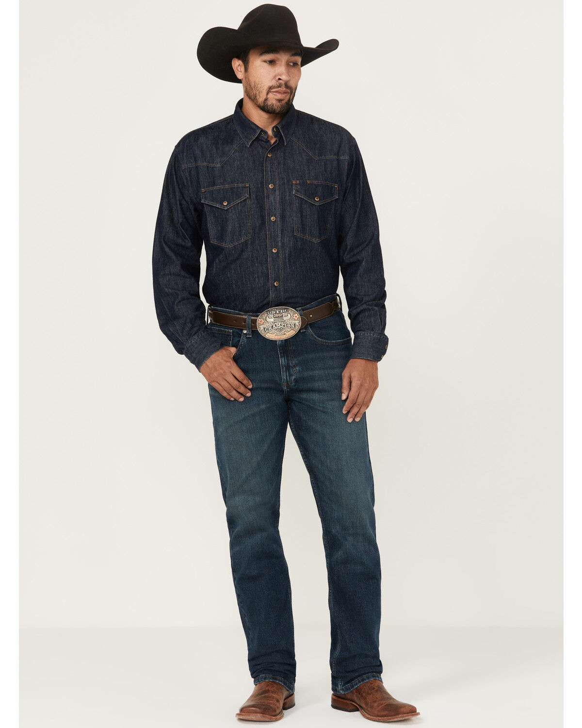 Men's Wrangler 20X Macon Medium Wash Slim Straight Stretch Denim Jeans