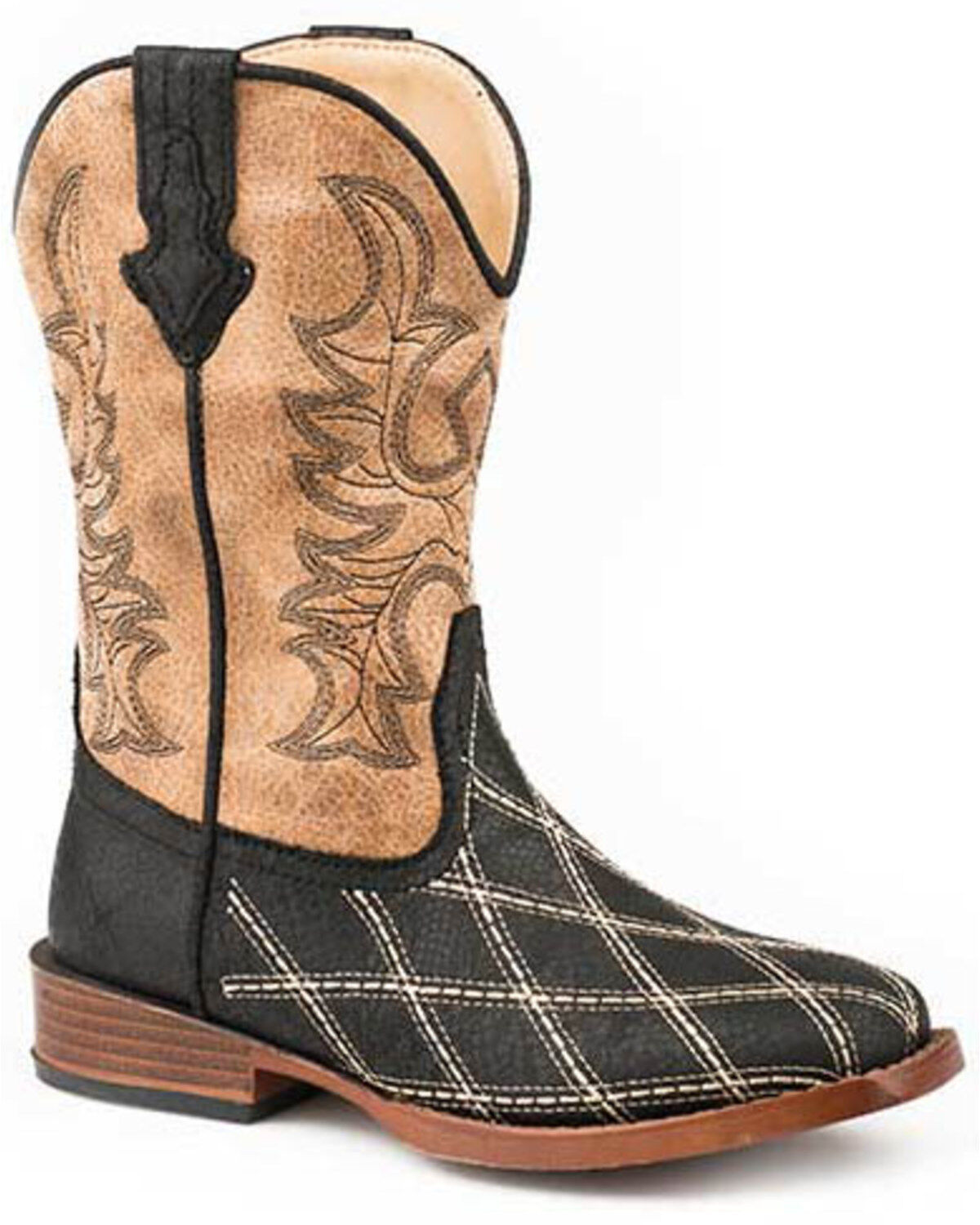 Boys' Roper Embroidery Foot Western Boots - Square Toe