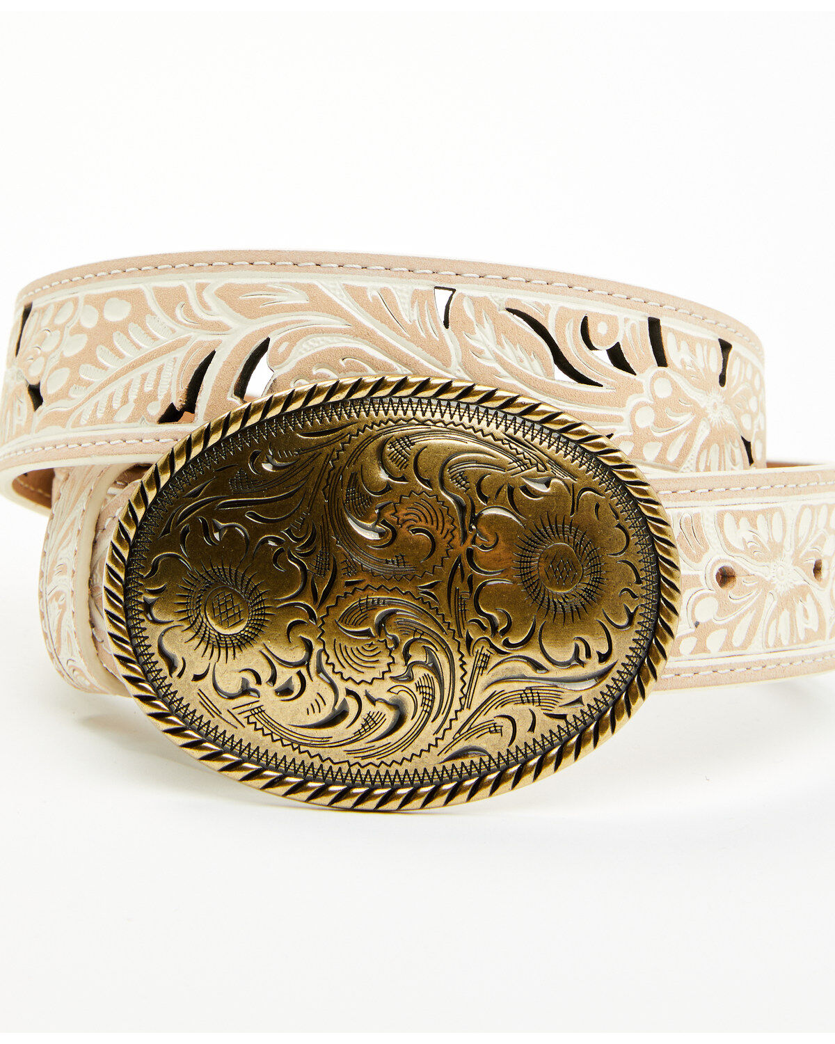 Women's Shyanne Nellie Tooled Cutout Oval Buckle Belt