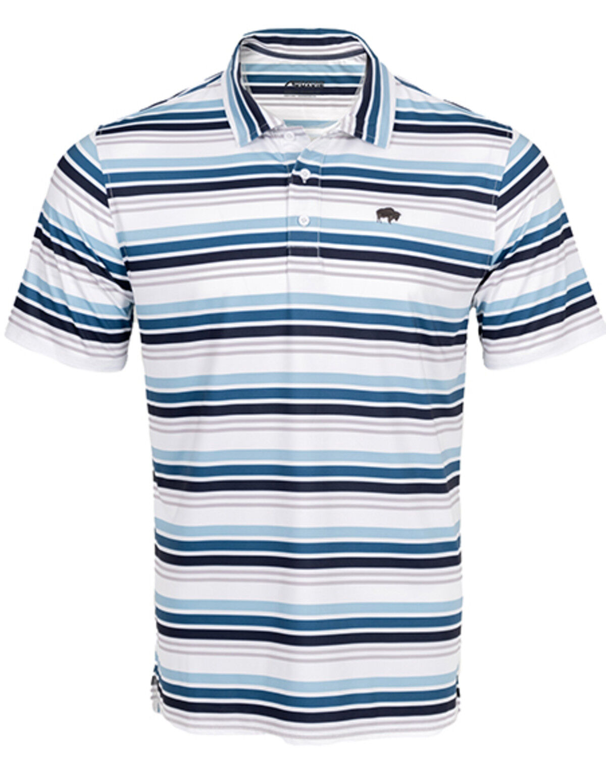 Men's Mountain Khakis Roan Striped Print Short Sleeve Polo Shirt