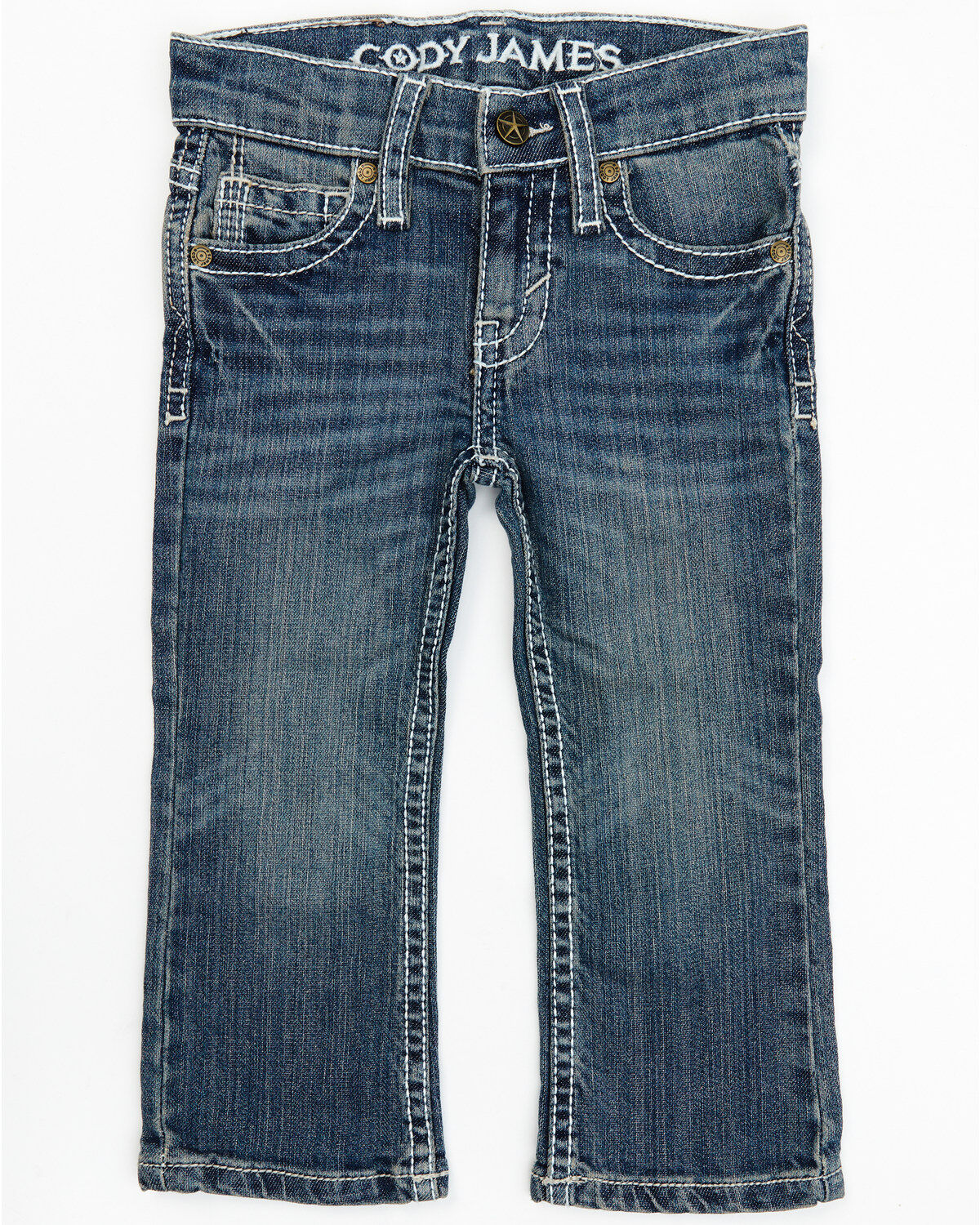 Boys' Cody James Toddler Stone Cold Wash Slim Boot Stretch Jeans - Inf