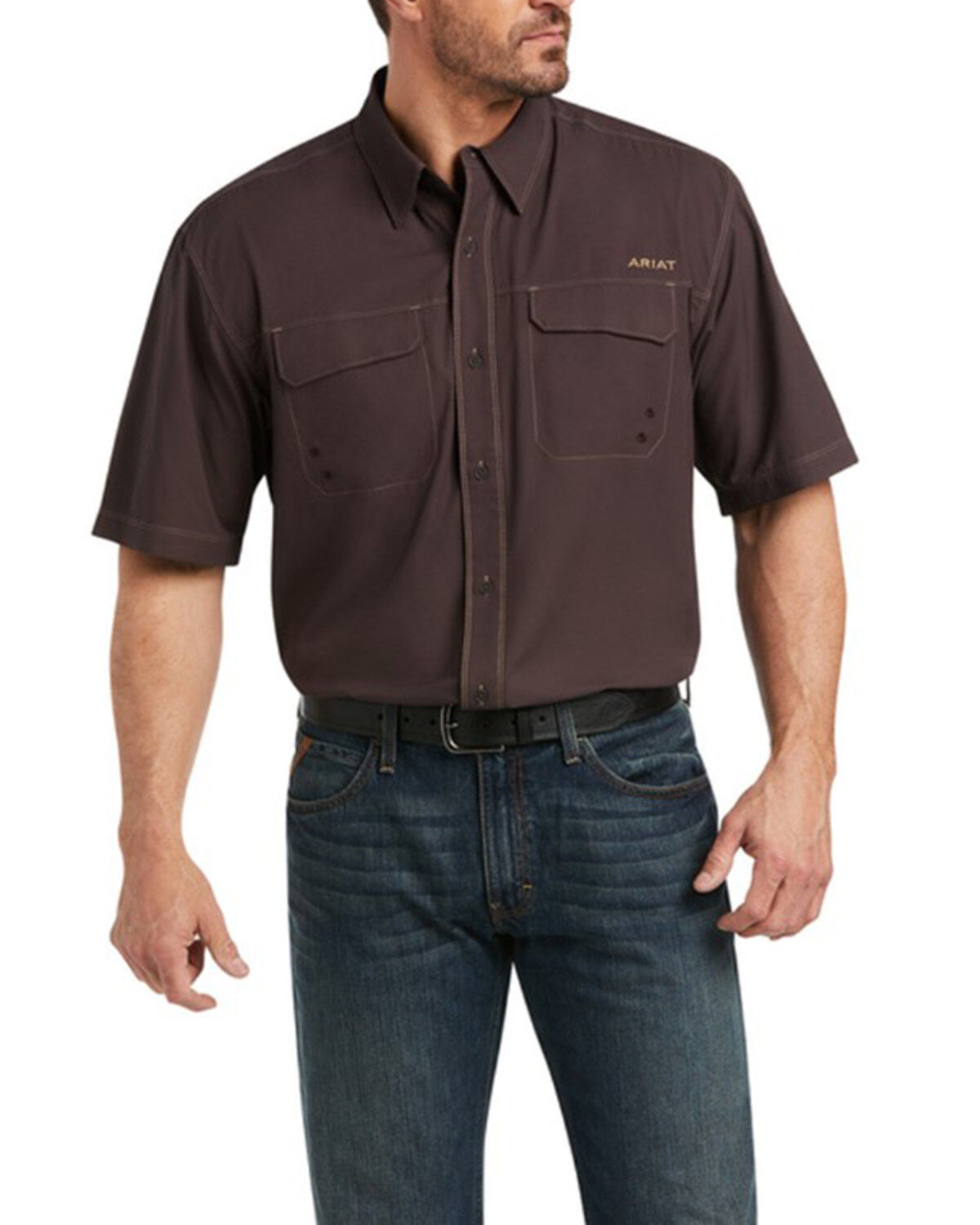 Men's Ariat VentTEK Outbound Short Sleeve Button-Down Western Shirt -