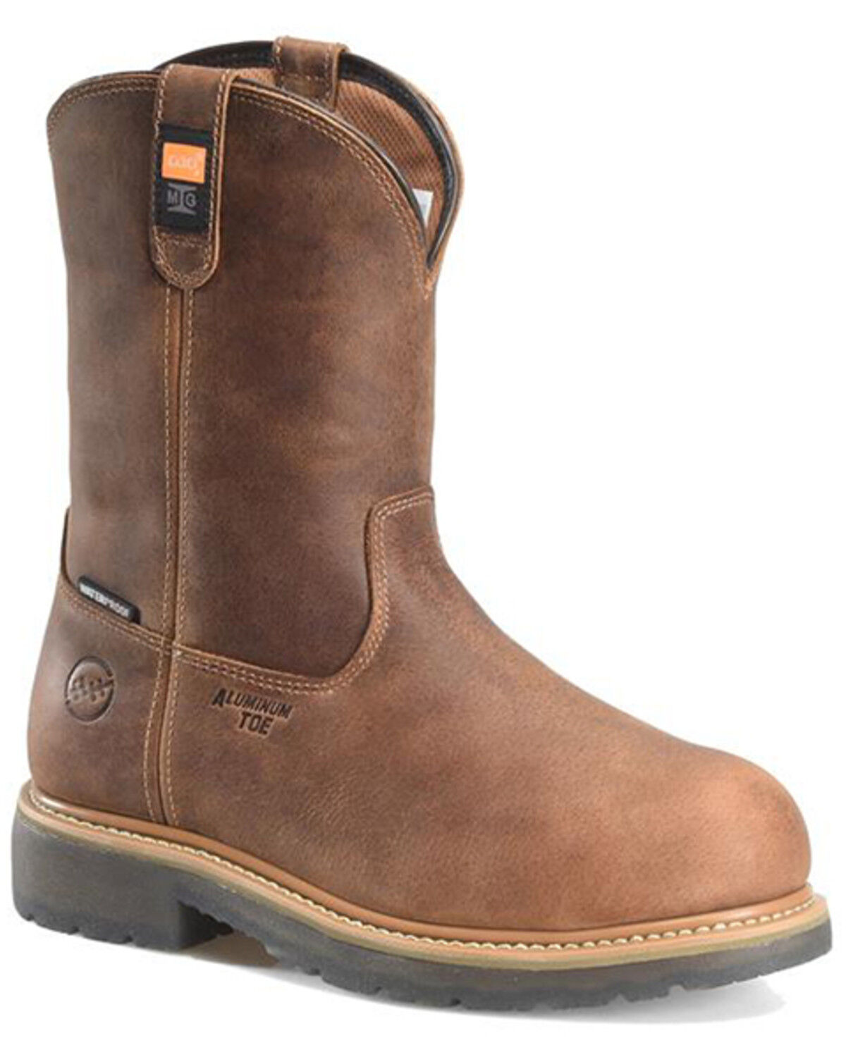 Men's Double H 10" Boss Waterproof Wellington Work Boots - Round Toe
