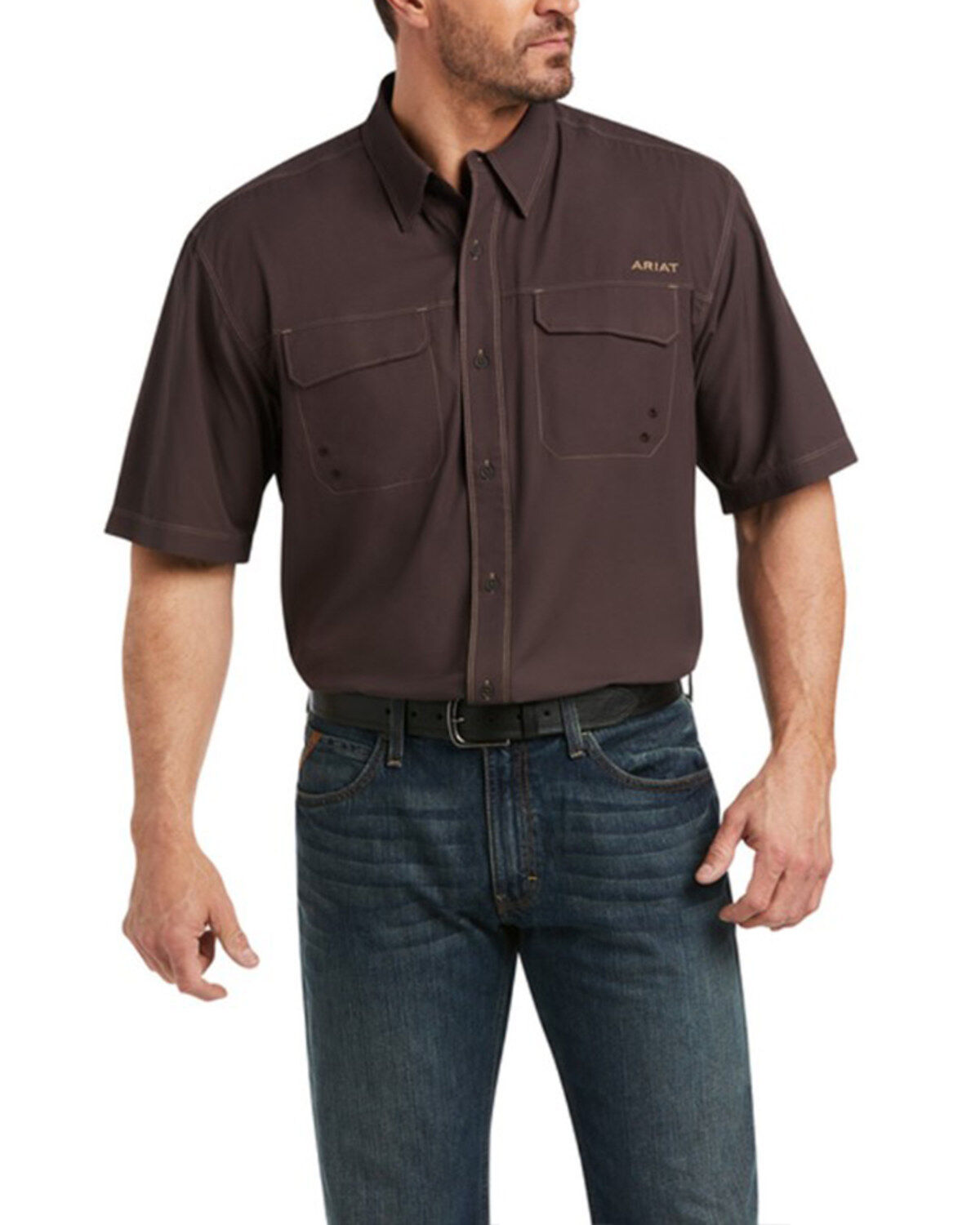 Men's Ariat VentTEK Outbound Short Sleeve Button-Down Western Shirt -