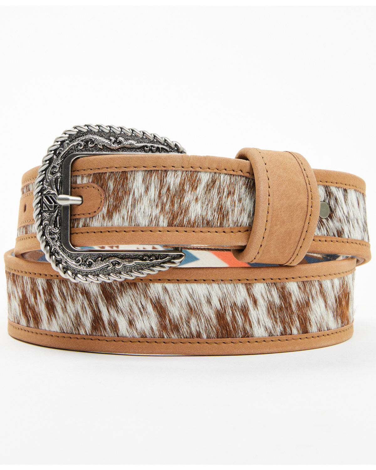 Men's RANK 45 Stockyard Hair on Hide Belt