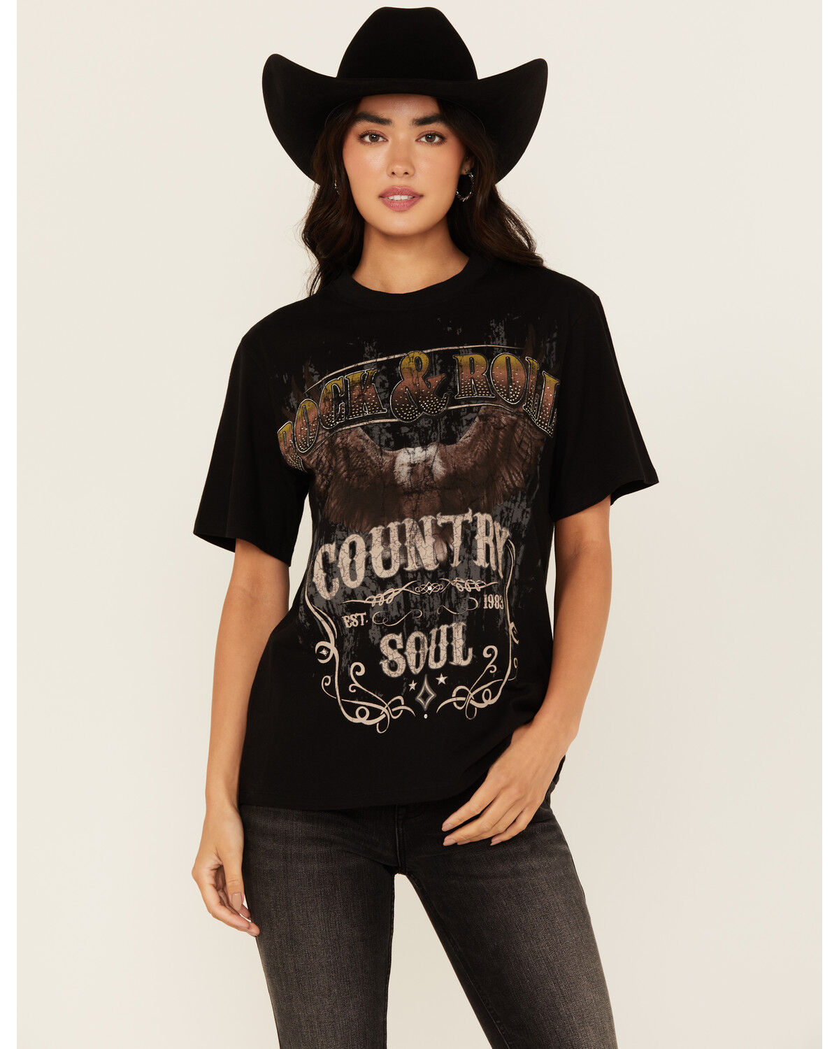 Women's Idyllwind Rock & Roll Country Soul Boyfriend Fit Short Sleeve