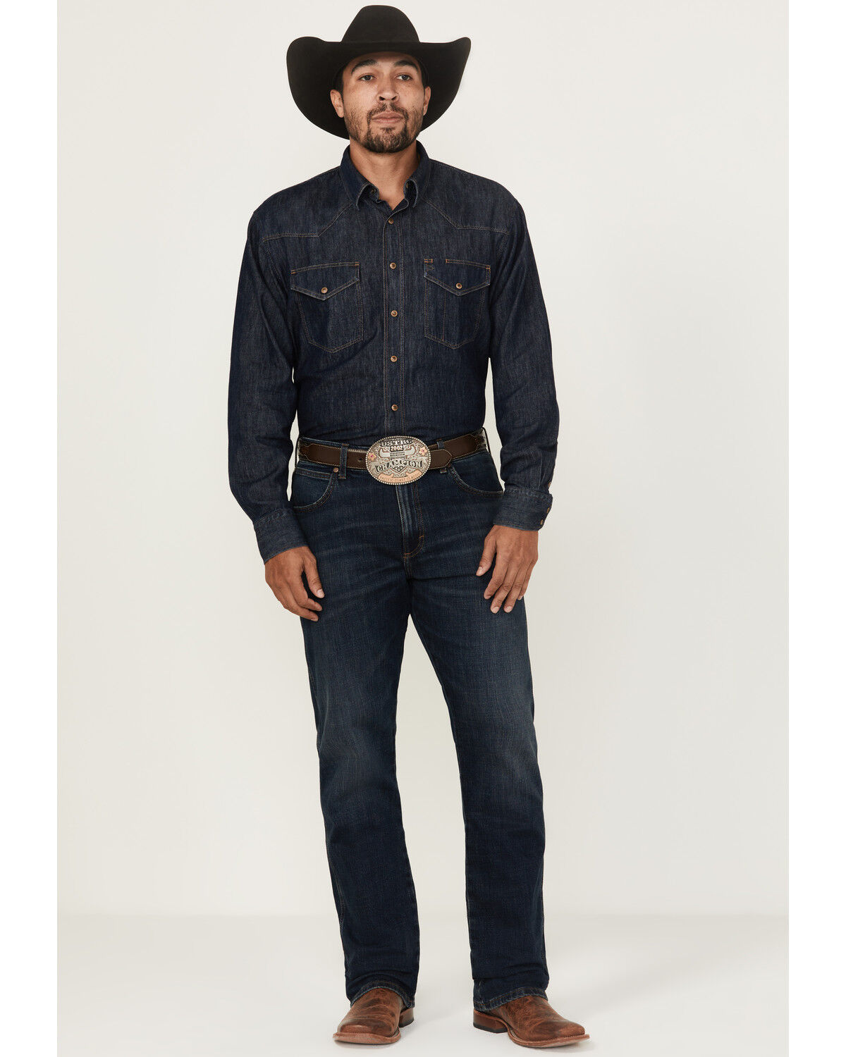 Men's Wrangler Retro Richland Dark Wash Slim Bootcut Stretch Denim Jea