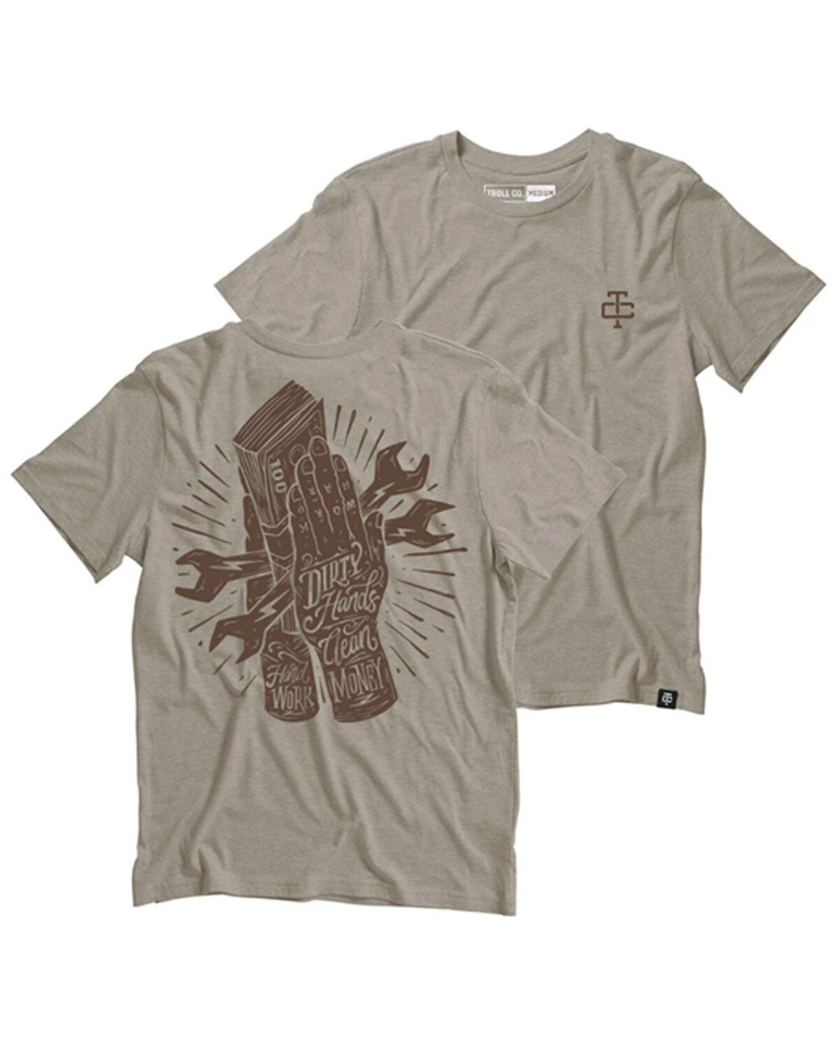 Men's Troll Co Hard Work Short Sleeve Graphic T-Shirt