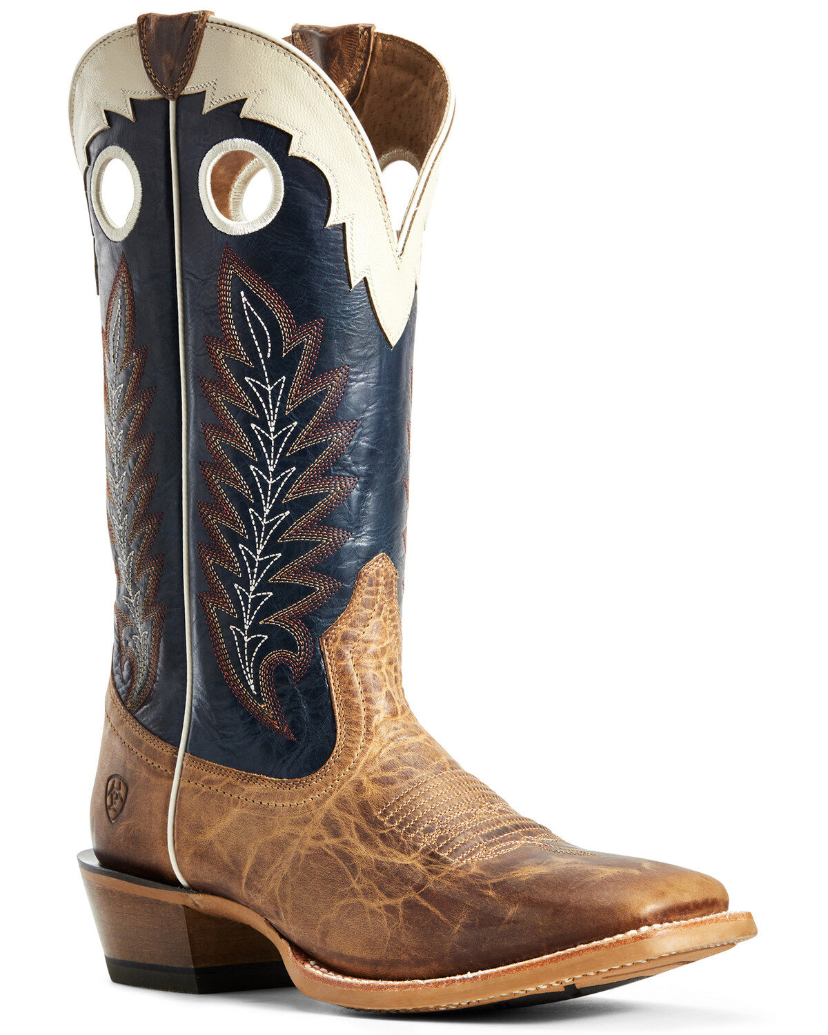 Men's Ariat Wildstock Real Deal Western Performance Boots - Broad Squa