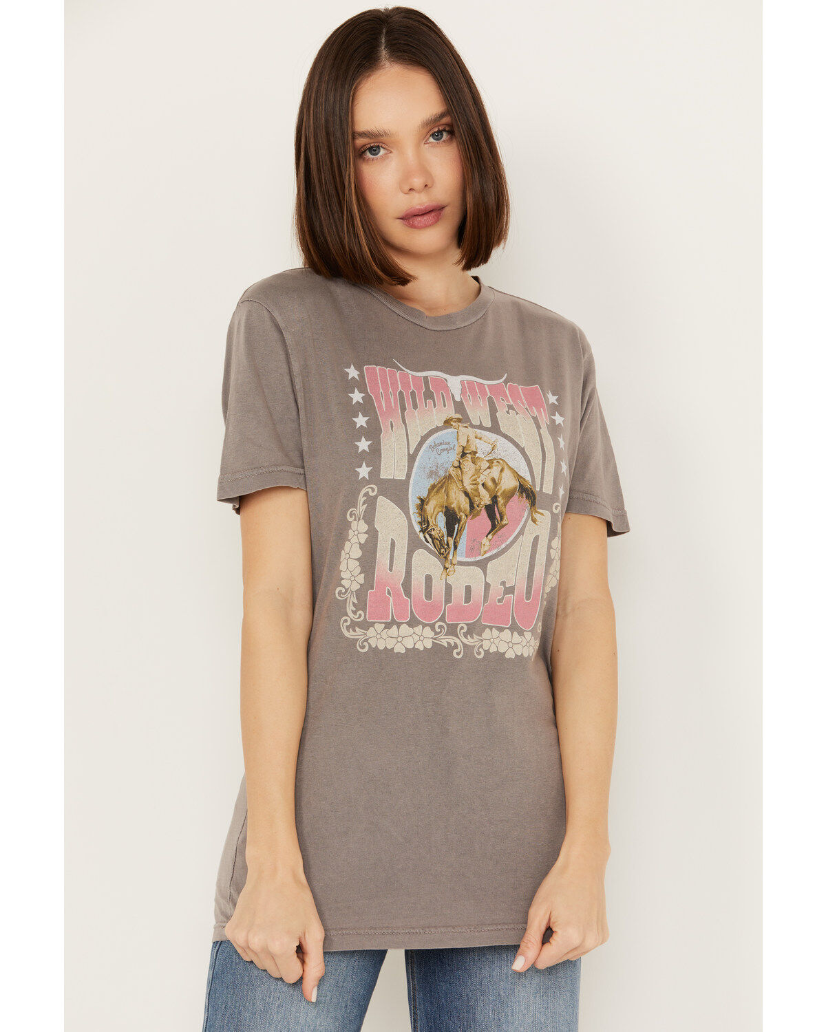 Women's Bohemian Cowgirl Wild West Rodeo Graphic Tee
