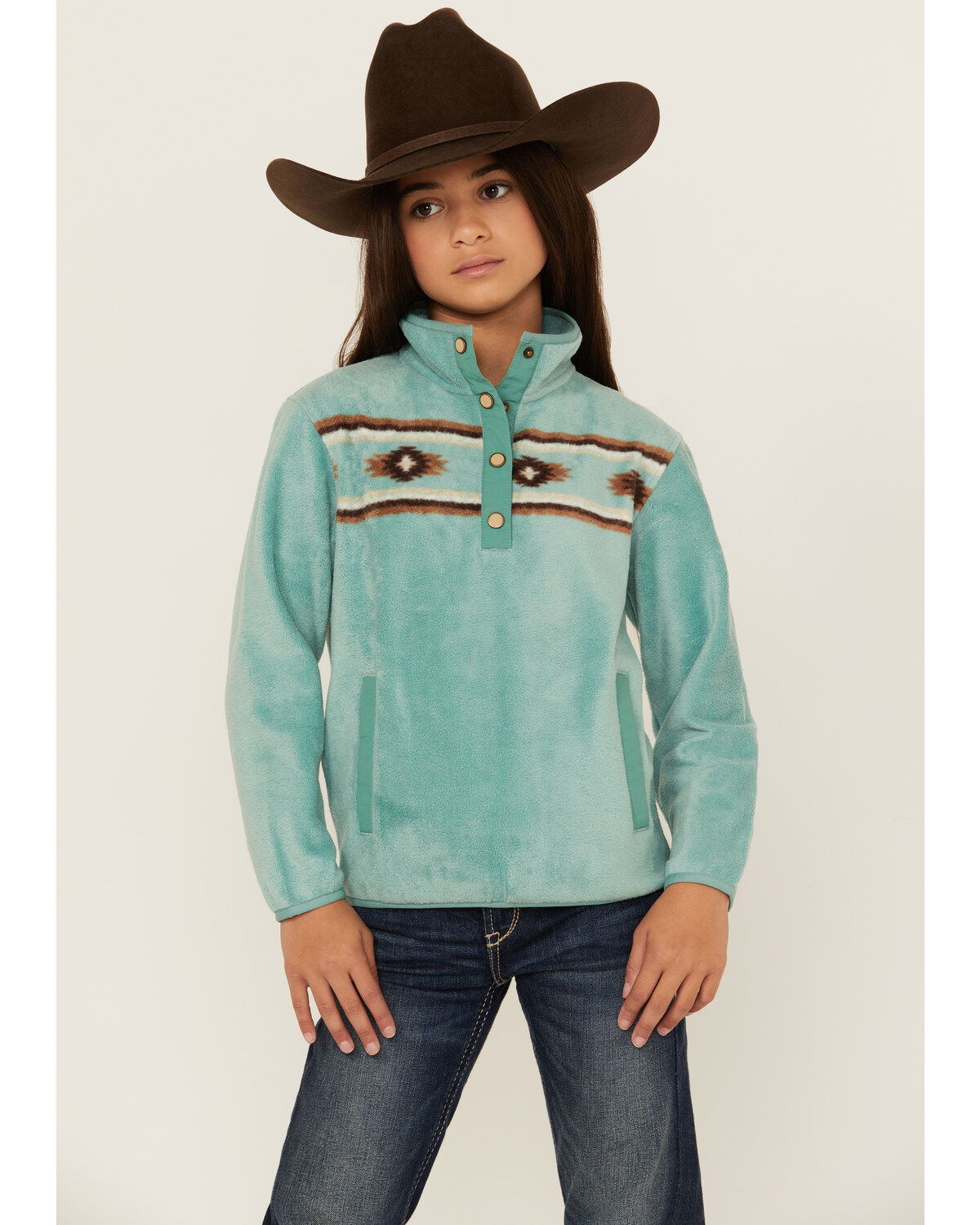 Girls' Cruel Girl Southwestern Fleece Pullover