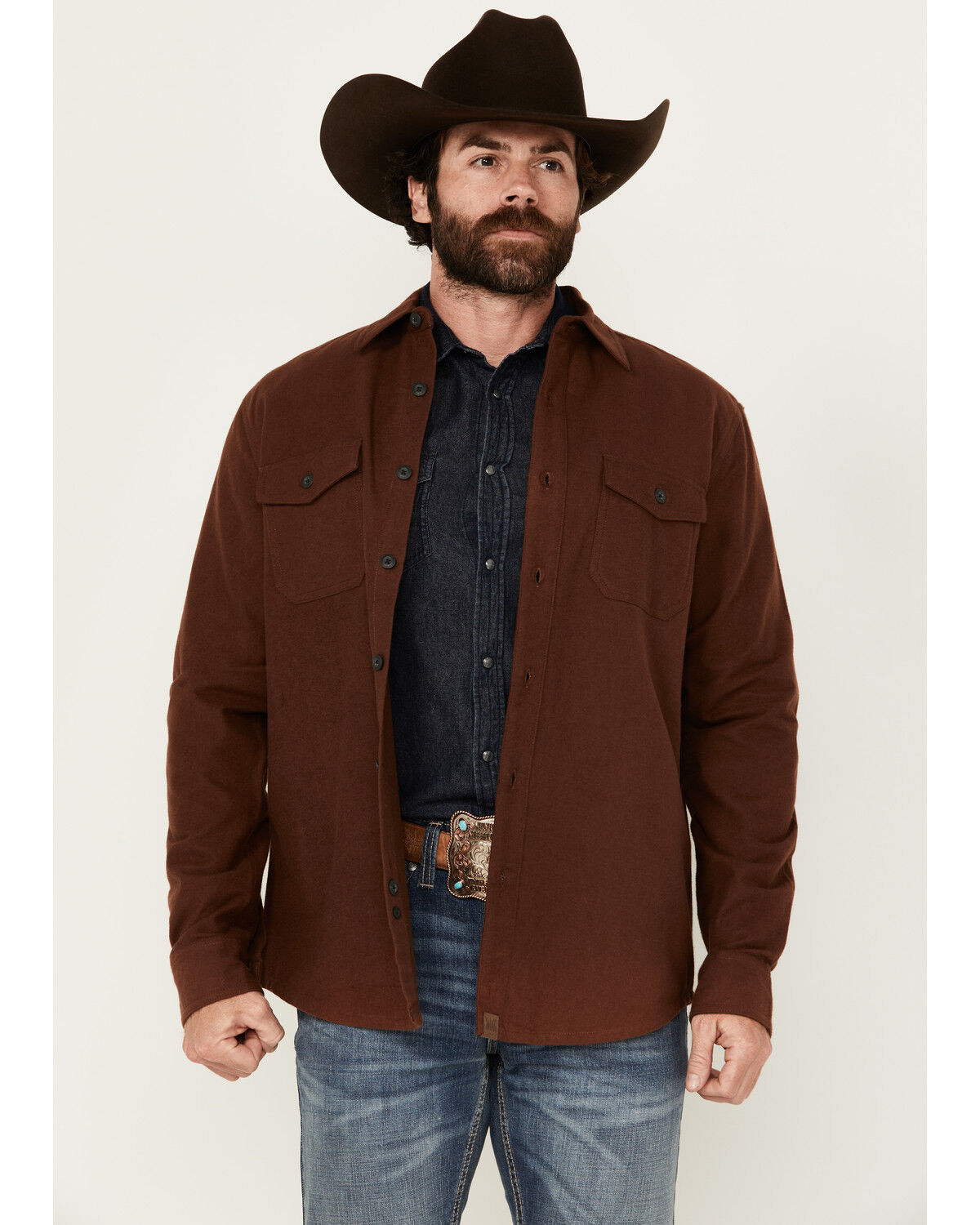 Men's Dakota Grizzly Major Solid Long Sleeve Button-Down Western Shirt